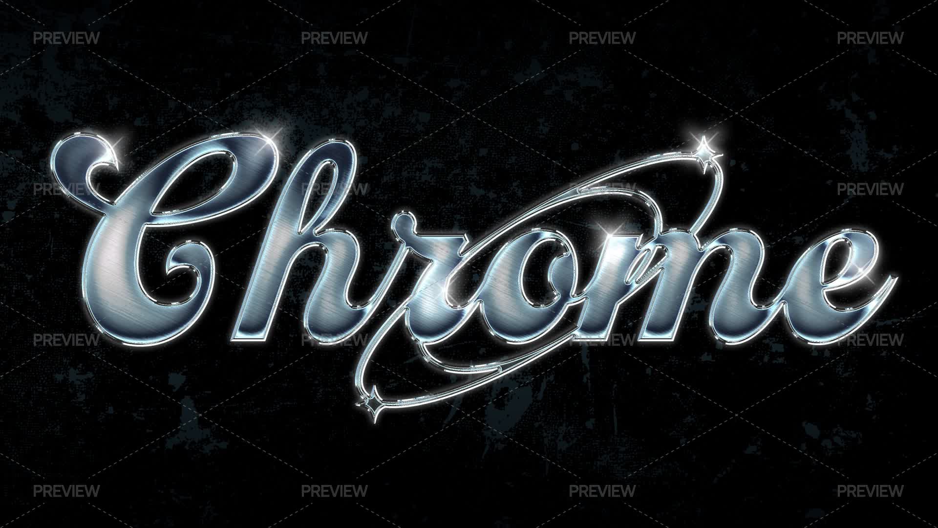 Chrome Scratch Text Effect - Graphics | Motion Array