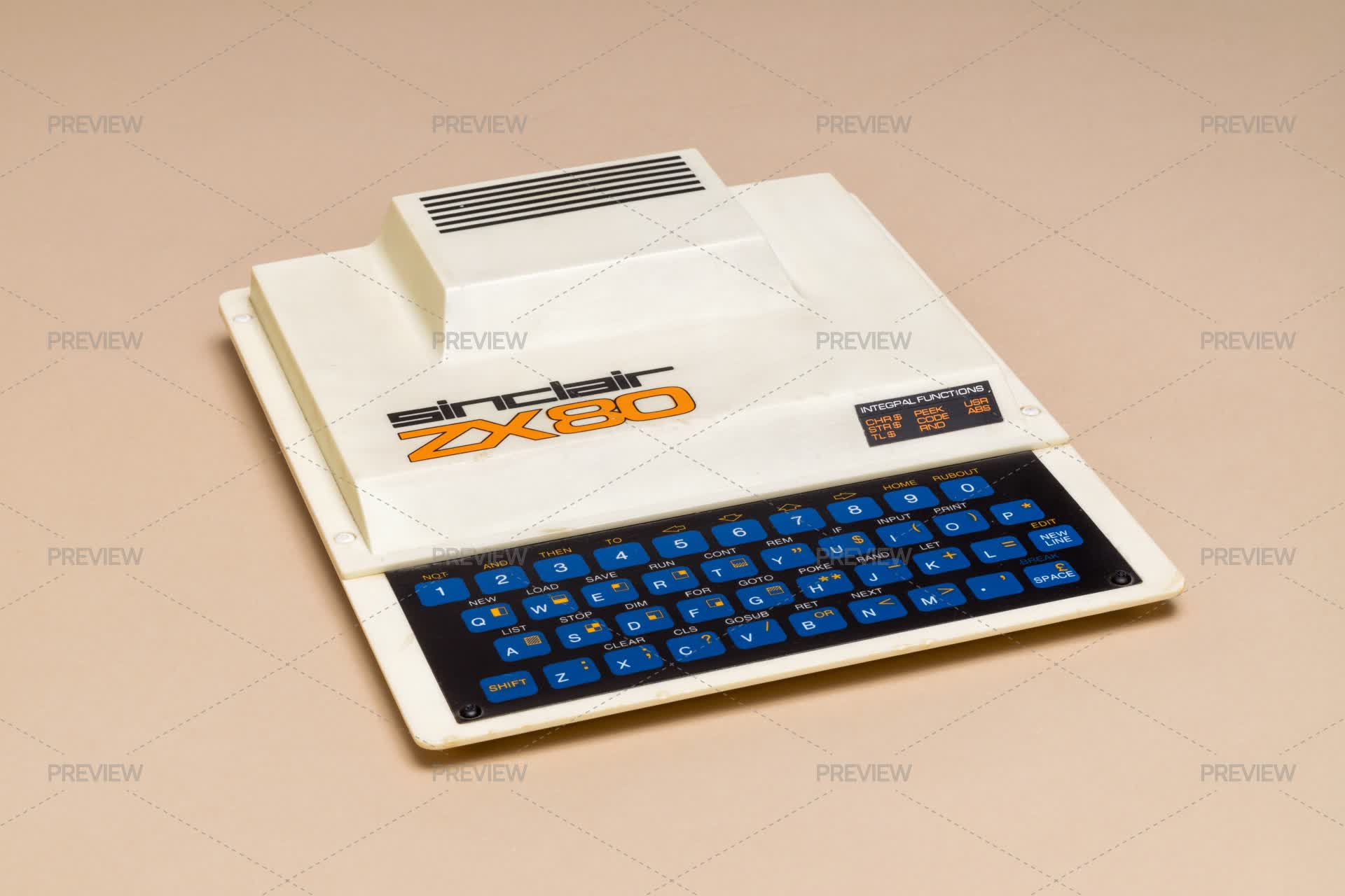 Sinclair ZX80 Home Computer From 1982 - Stock Photos | Motion Array
