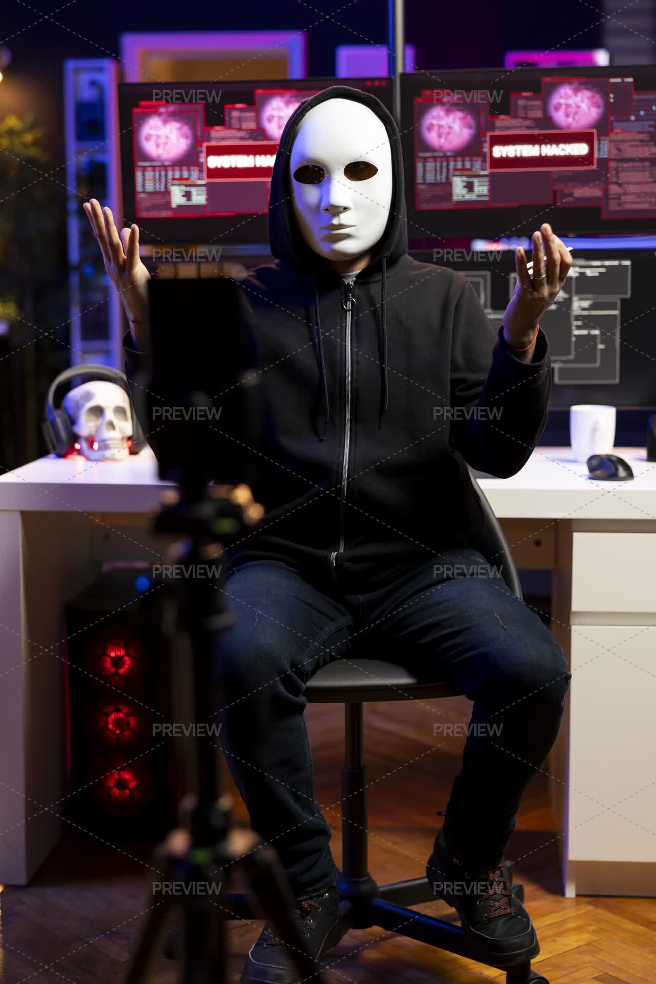 Foreign Hacker Hacker Hidden In Underground Lair Sending Ultimatum To Foreign ...