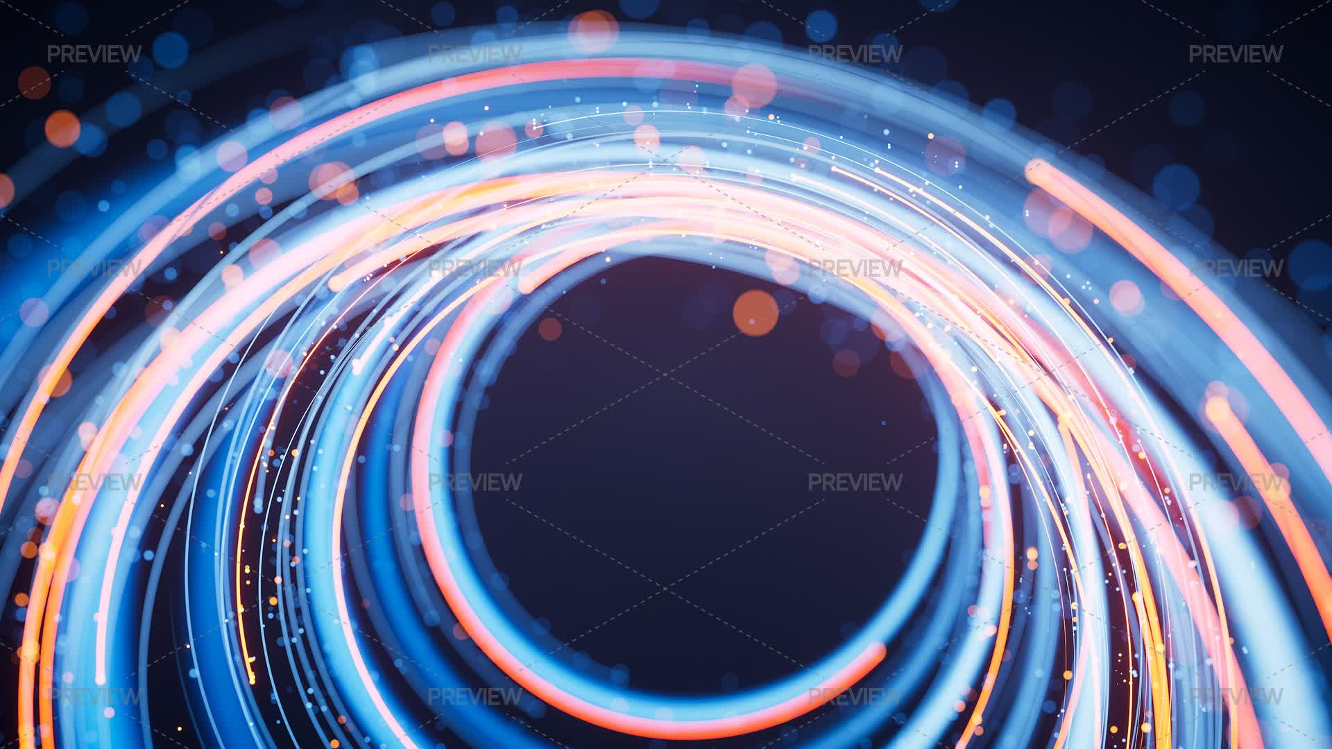 Glowing Vortex With Particles Background by VinkFan - Graphics | Motion ...