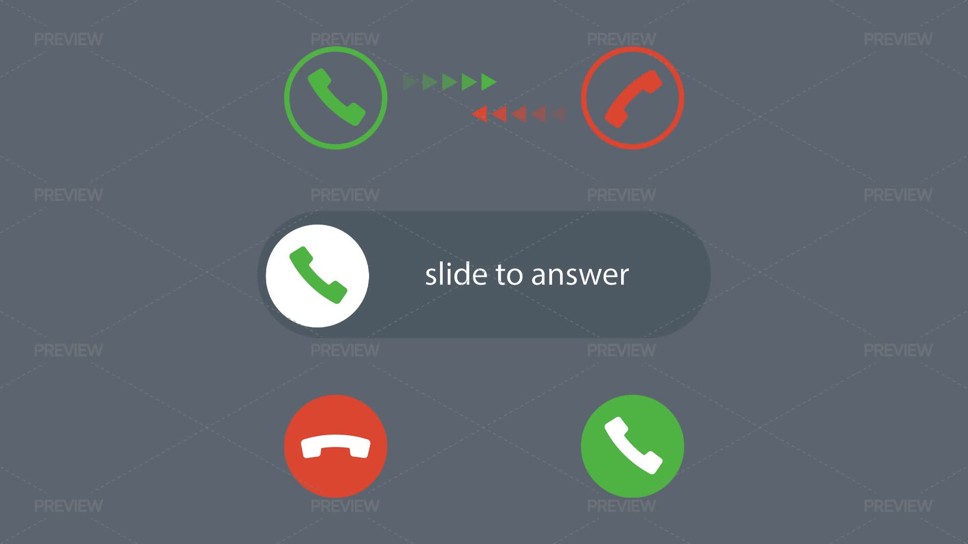 Call Button Array Graphics Icons | Motion Array