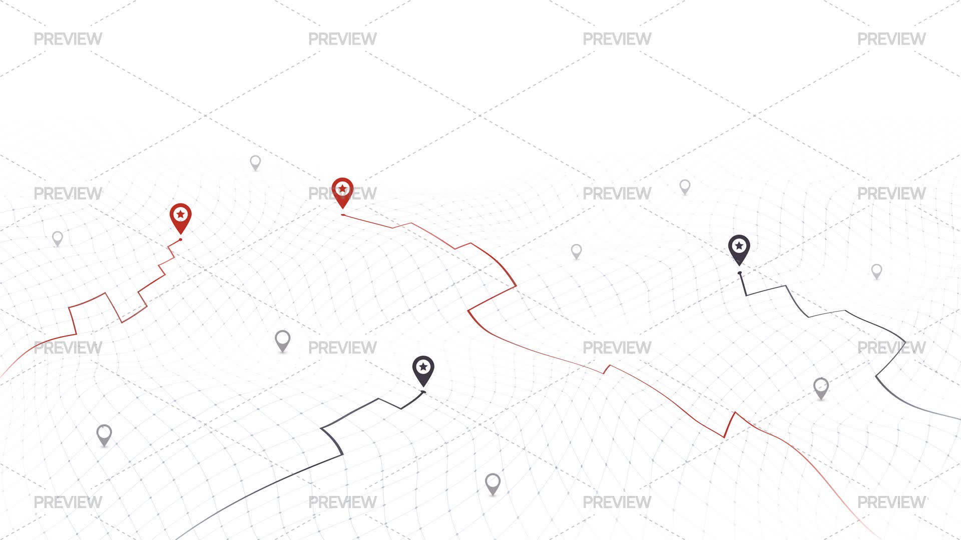 Route Web Graphics GPS Navigation Routes by Aqi49 - Graphics | Motion Array