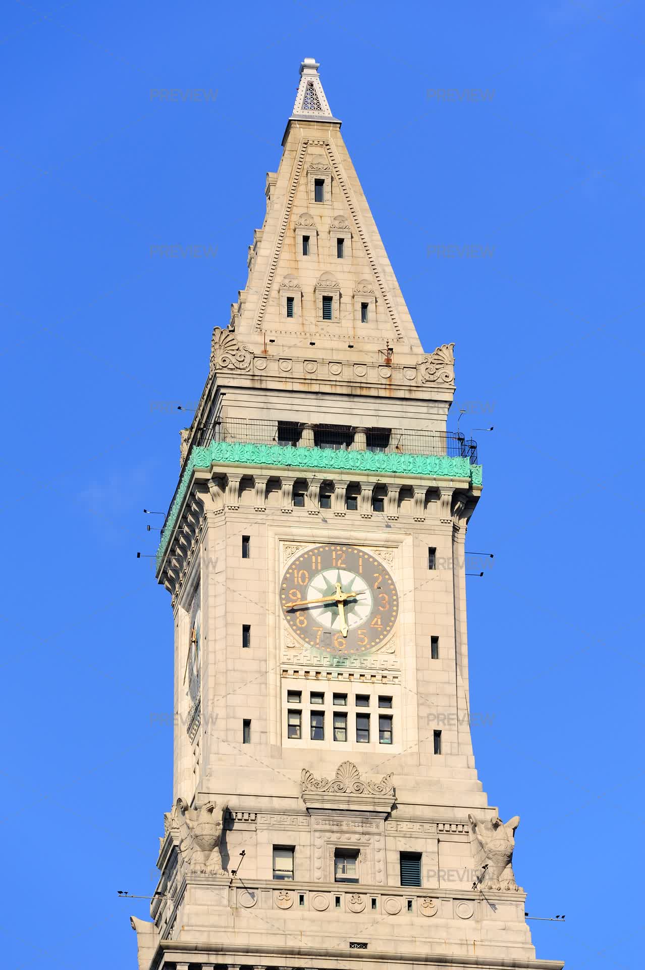 Boston Clock Tower In Downtown by Bestcityscape - Stock Photos | Motion ...