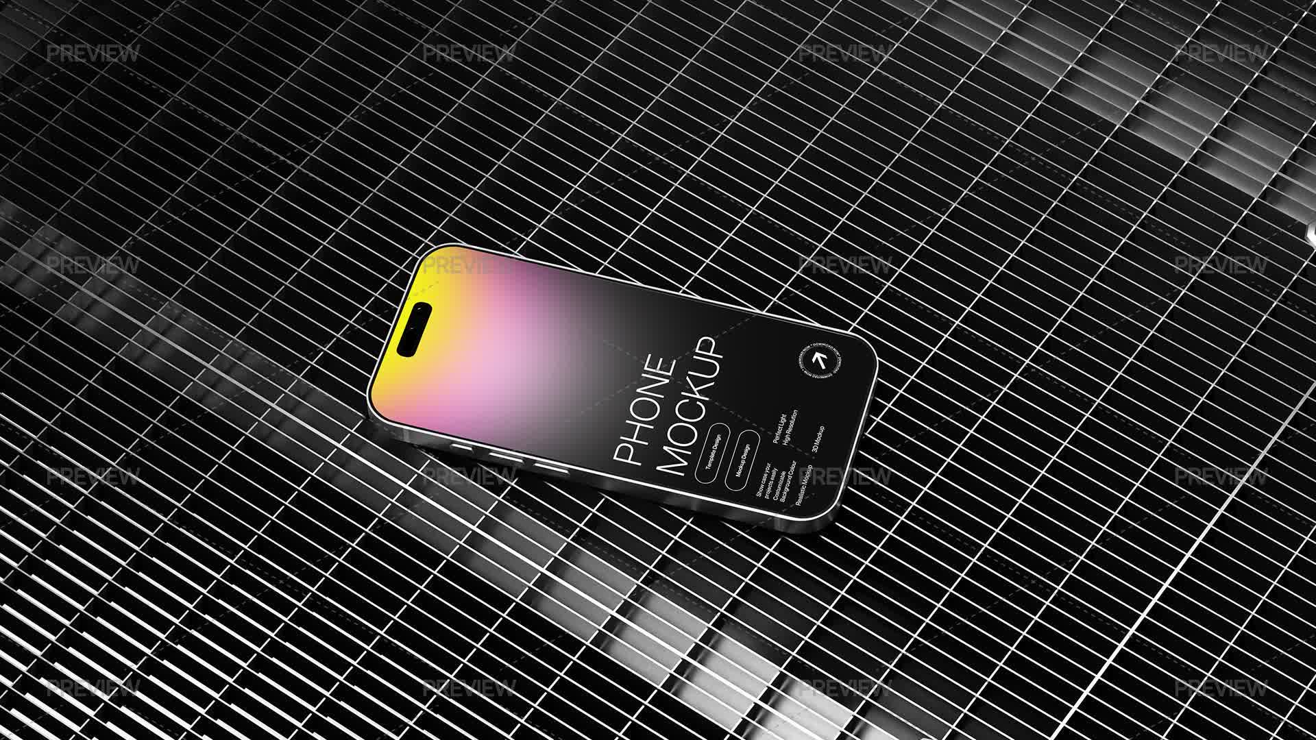 Grid Phone Mockup by eastgraphic - Graphics | Motion Array