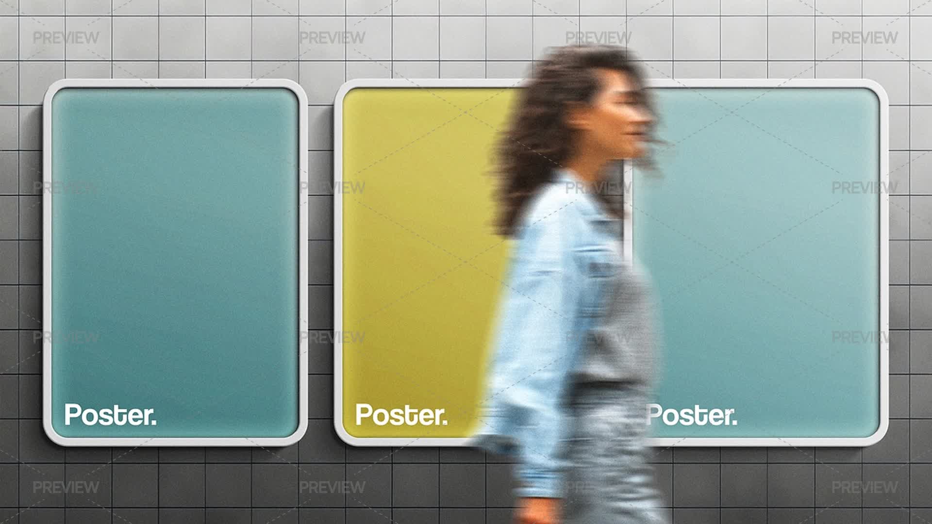 Motion Array Poster 3 Posters Mockup by Pixelbuddha - Graphics | Motion Array