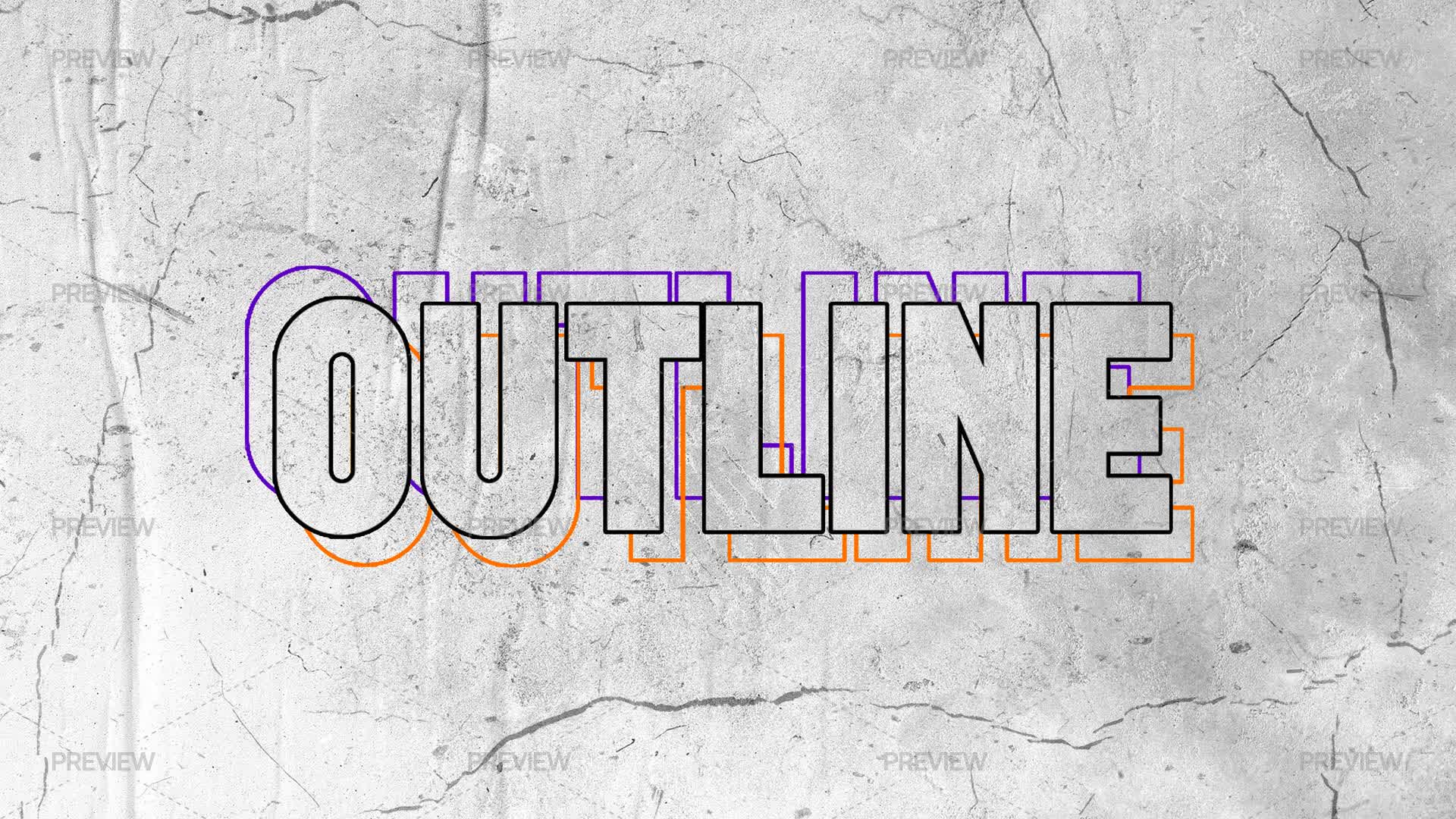 Text Outlay Outline Text Effect by storegraphic - Graphics | Motion Array