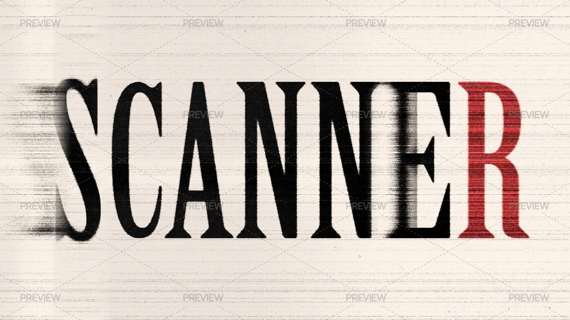 Scanning Text Effect Scanner Text Effect by Pixelbuddha - Graphics | Motion Array