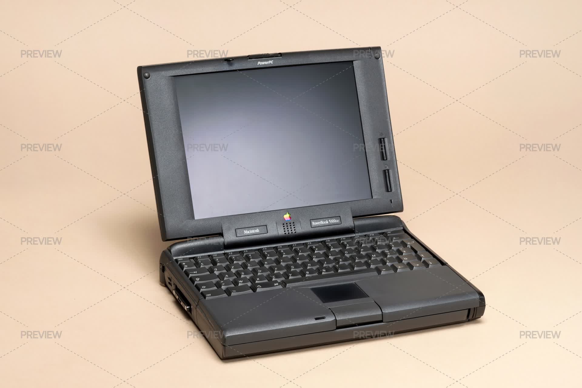 Apple Macintosh Powerbook Laptop 5300ce From 1995 - Stock Photos ...