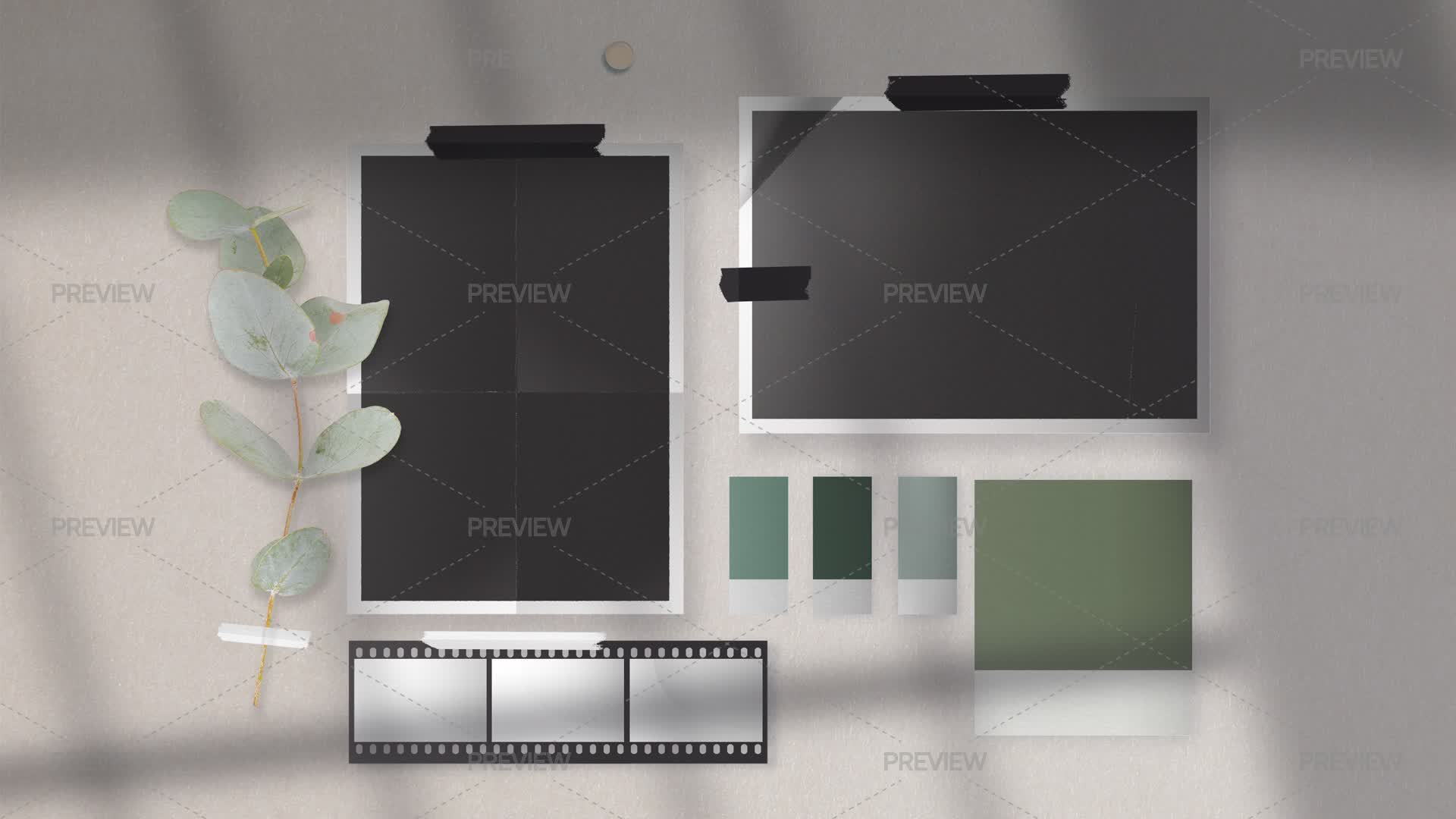 Movie Mood Board Examples Film Moodboard Mockup - Graphics | Motion Array