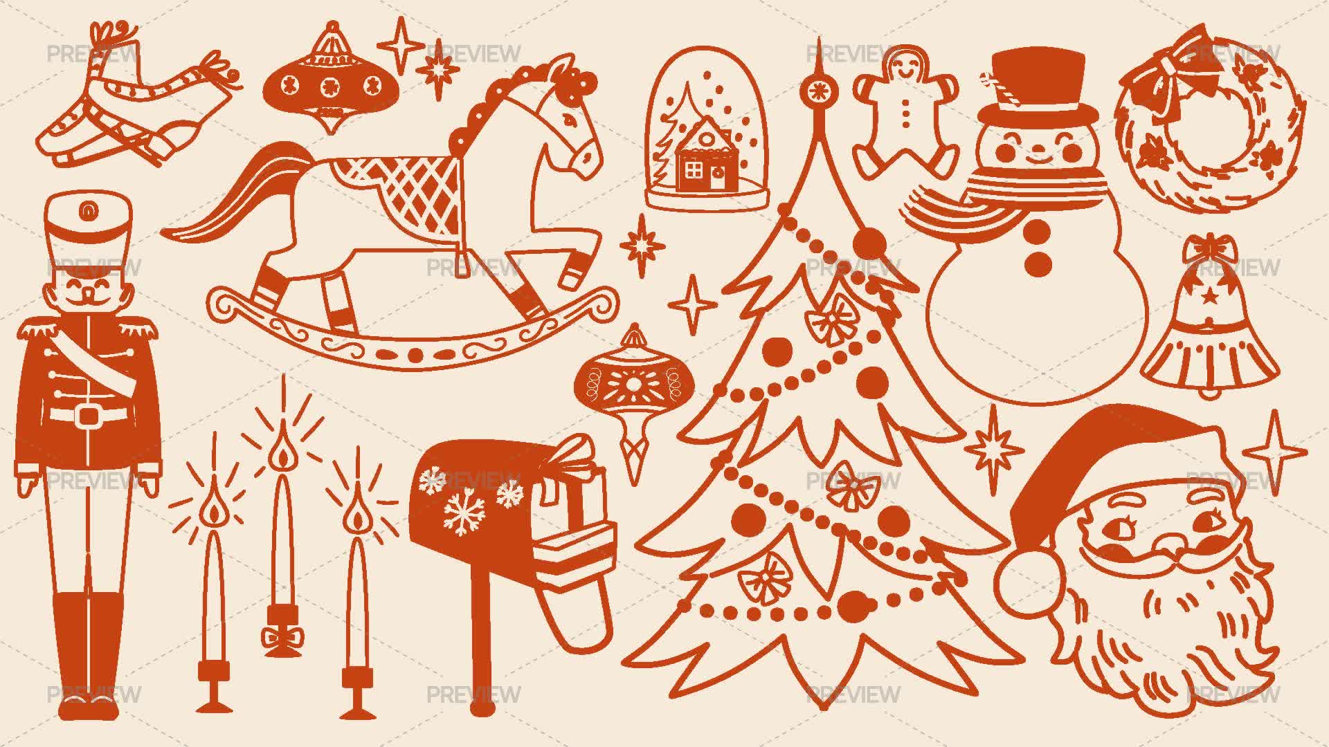 Christmas Holiday Elements - Graphics | Motion Array