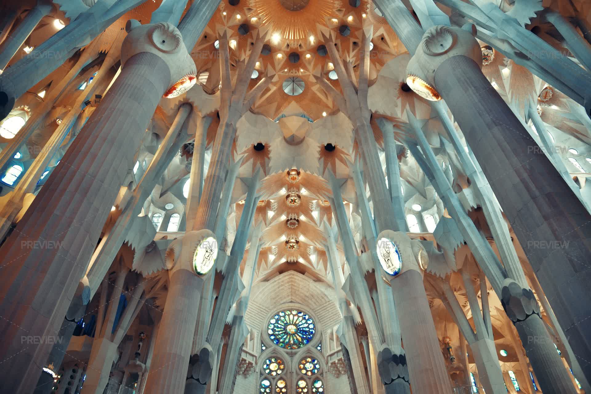 Sagrada Familia Interior by Bestcityscape - Stock Photos | Motion Array