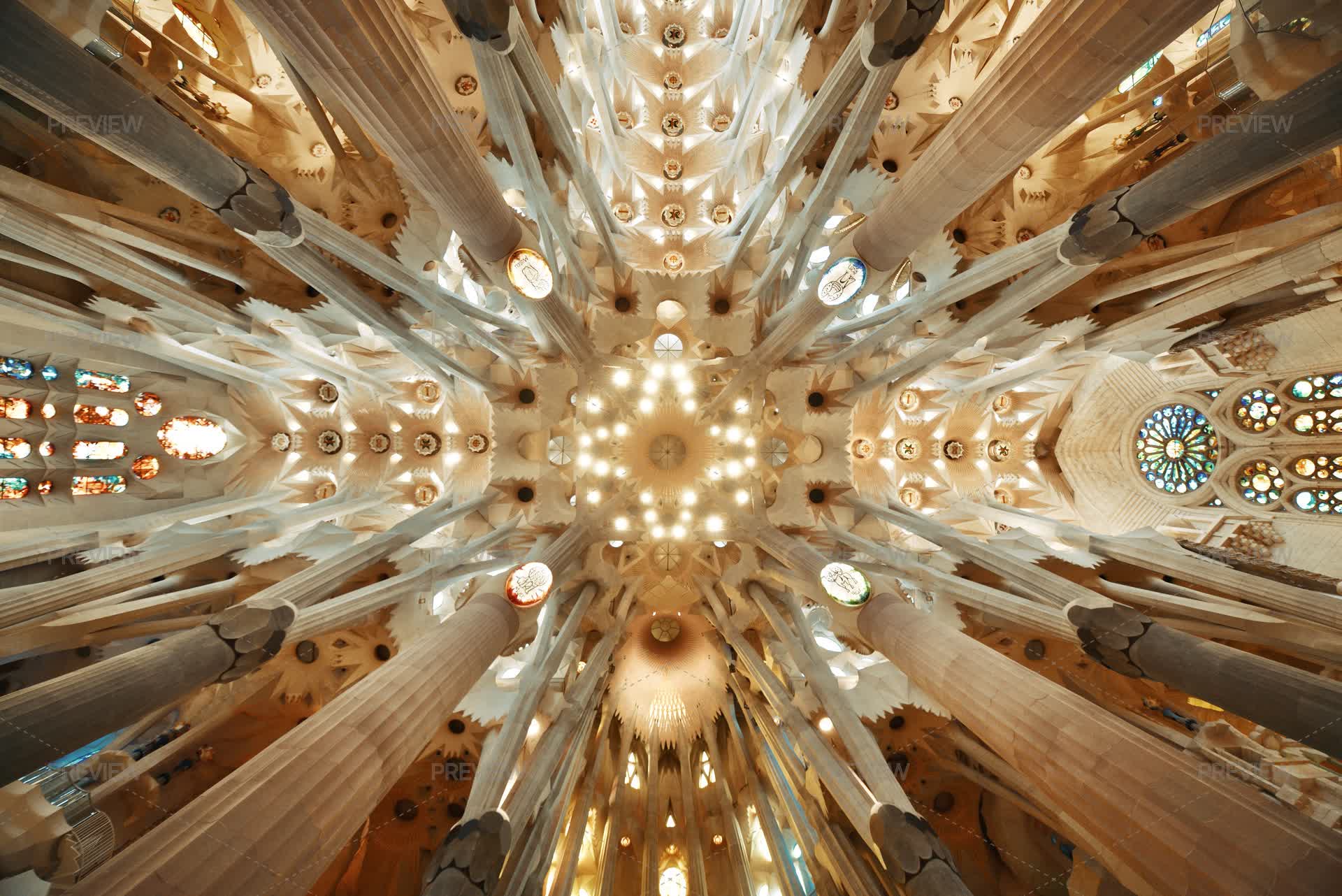 Sagrada Familia Interior by Bestcityscape - Stock Photos | Motion Array