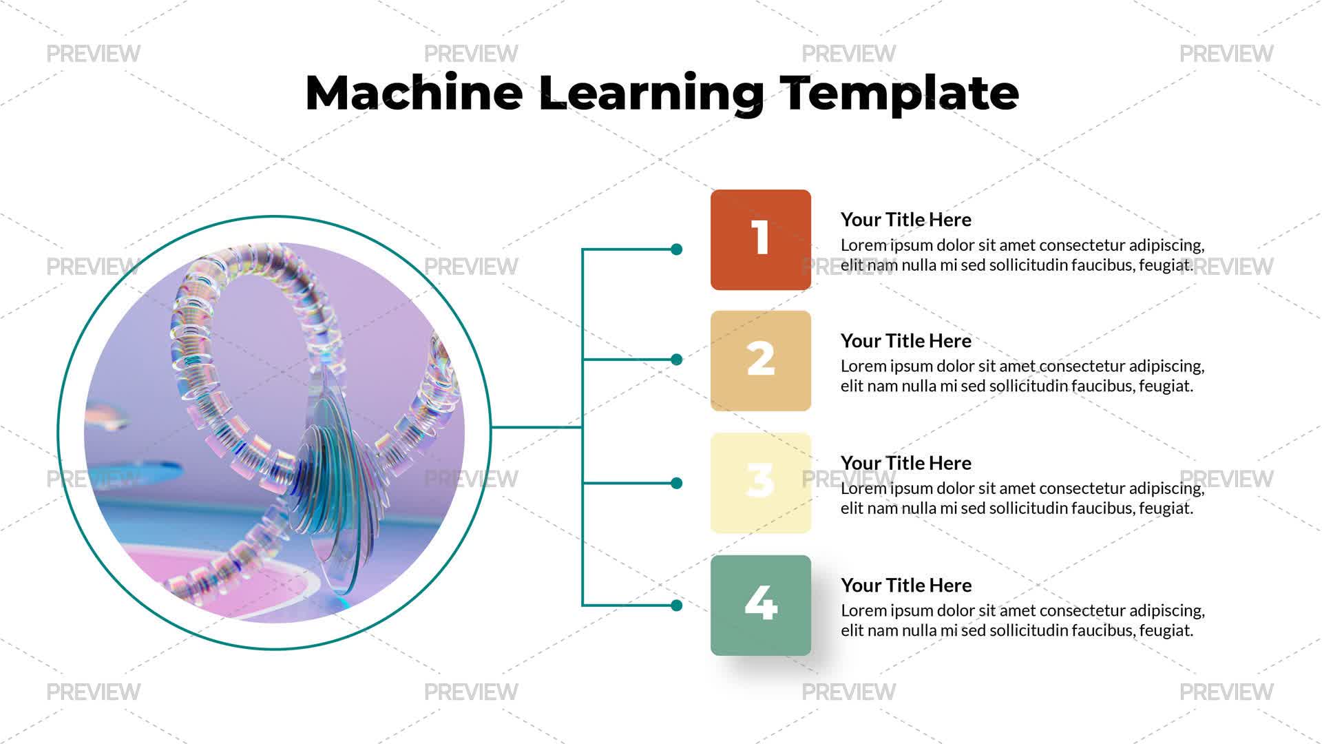 Machine Learning Infographic Template - Graphics | Motion Array