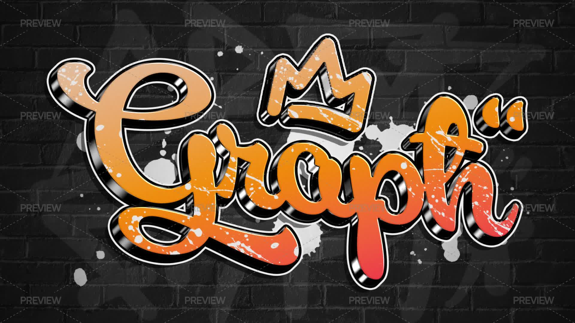 Graffiti Text Effect - Graphics | Motion Array
