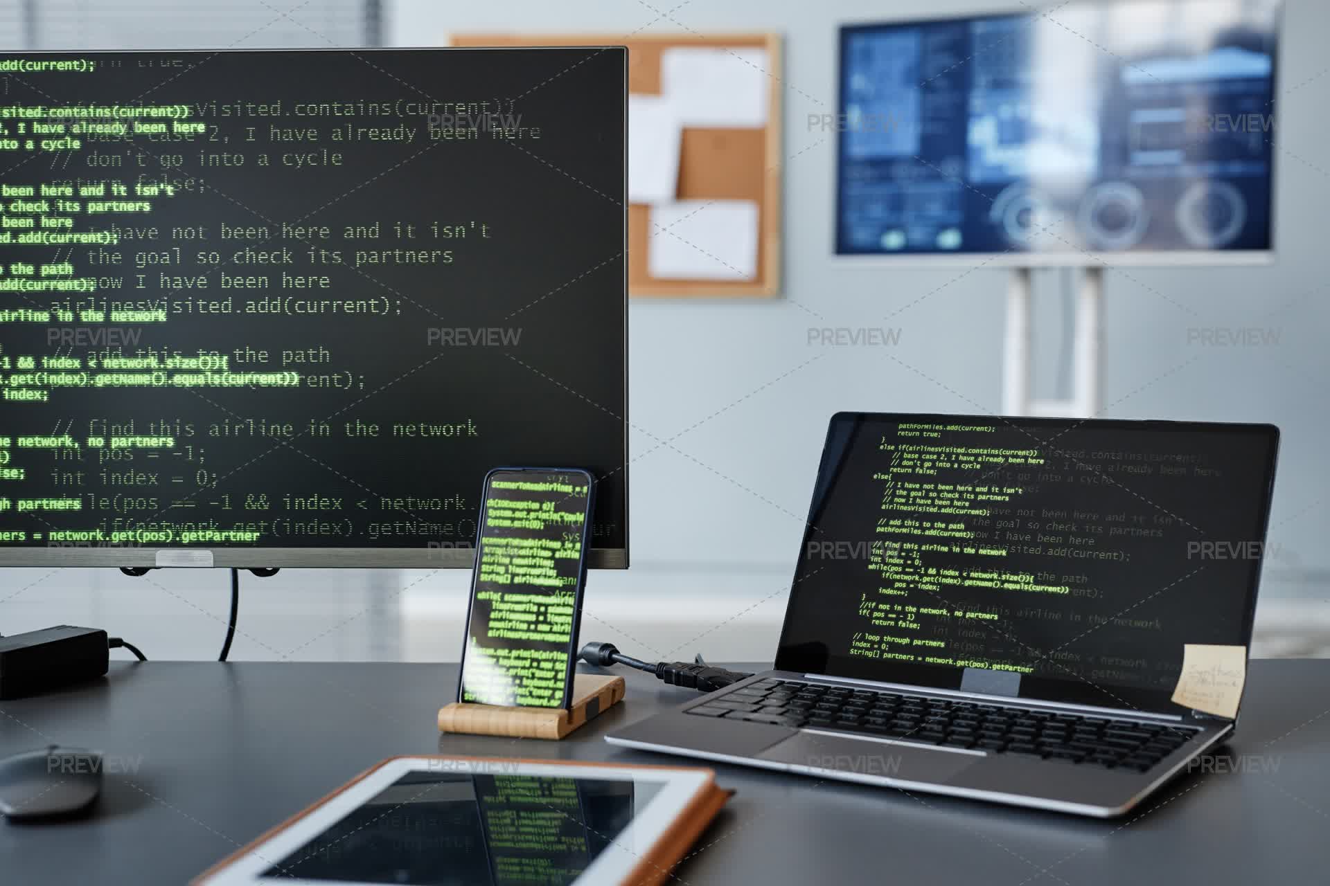 Software Development Startup Background Software Development Background - Stock Photos | Motion Array