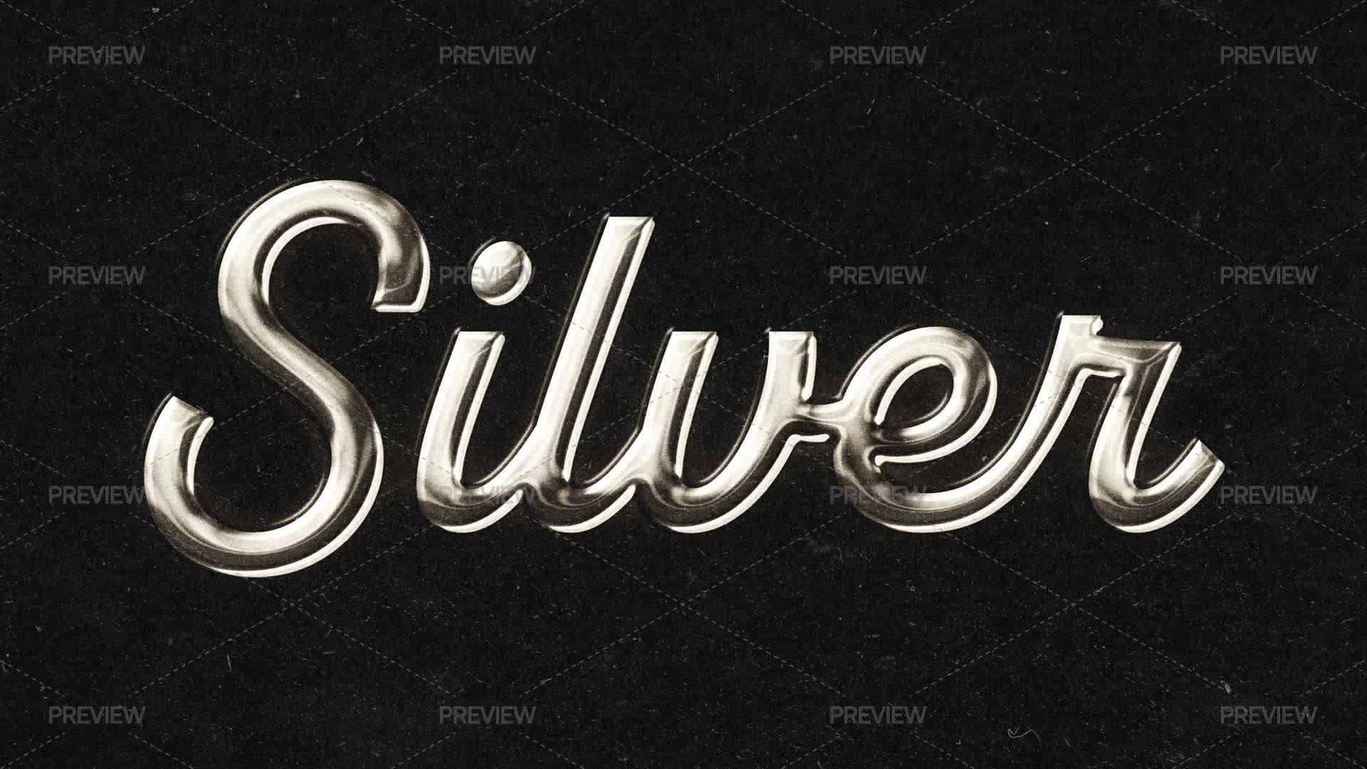 Metal Silver Text Silver Metal Text Effect by Pixelbuddha - Graphics | Motion Array