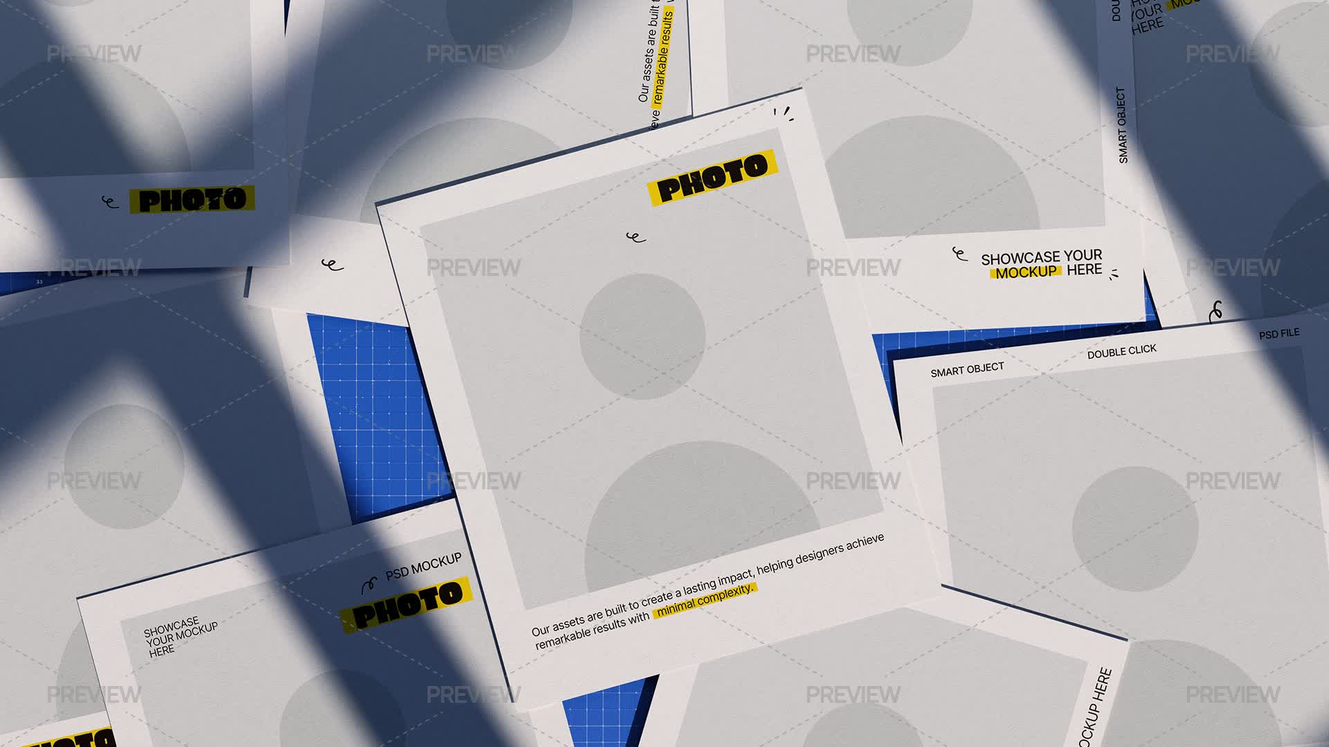 Photo Papers Mockup - Graphics | Motion Array