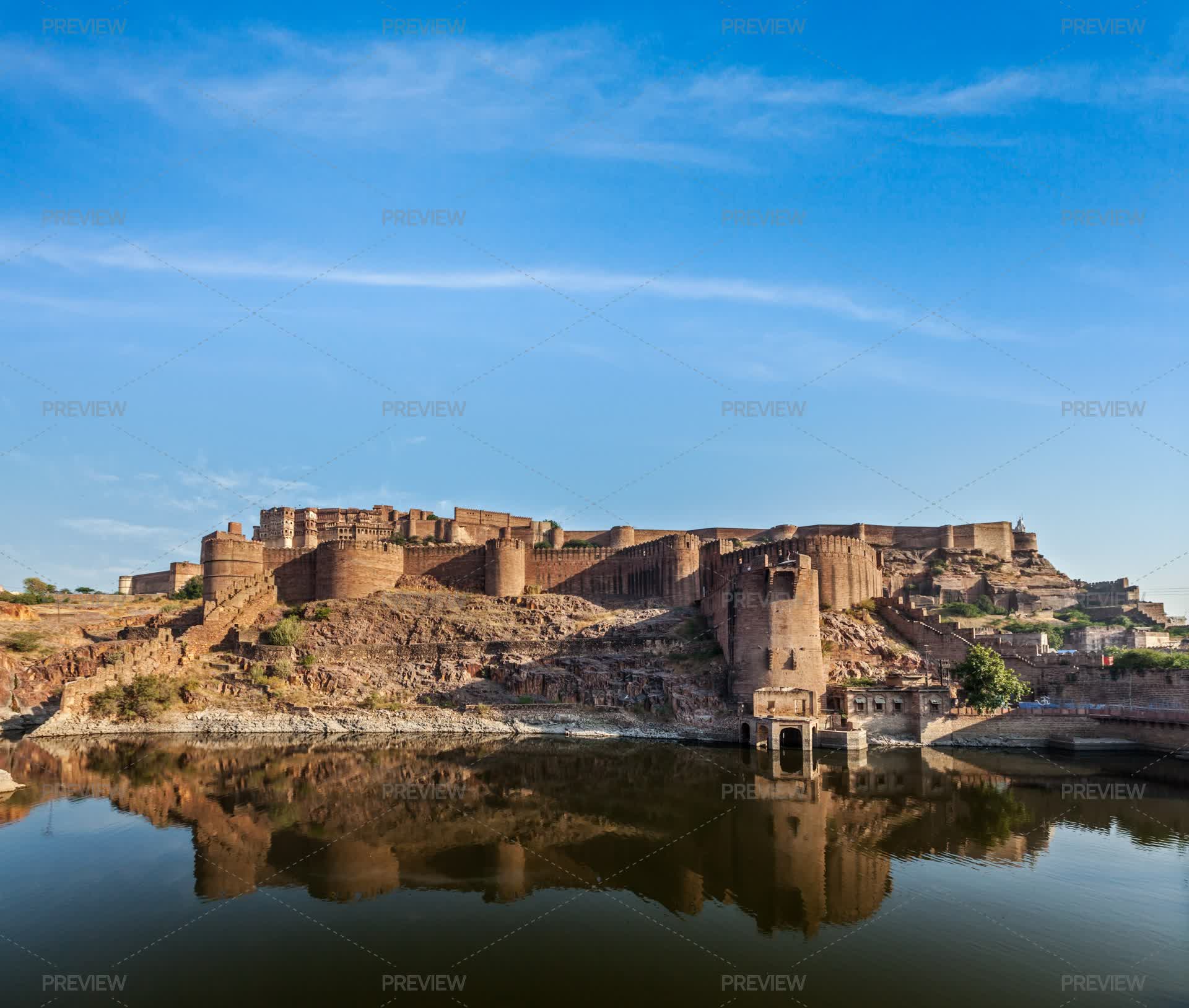 Mehrangarh Fort, Jodhpur, Rajasthan, India - Stock Photos | Motion Array