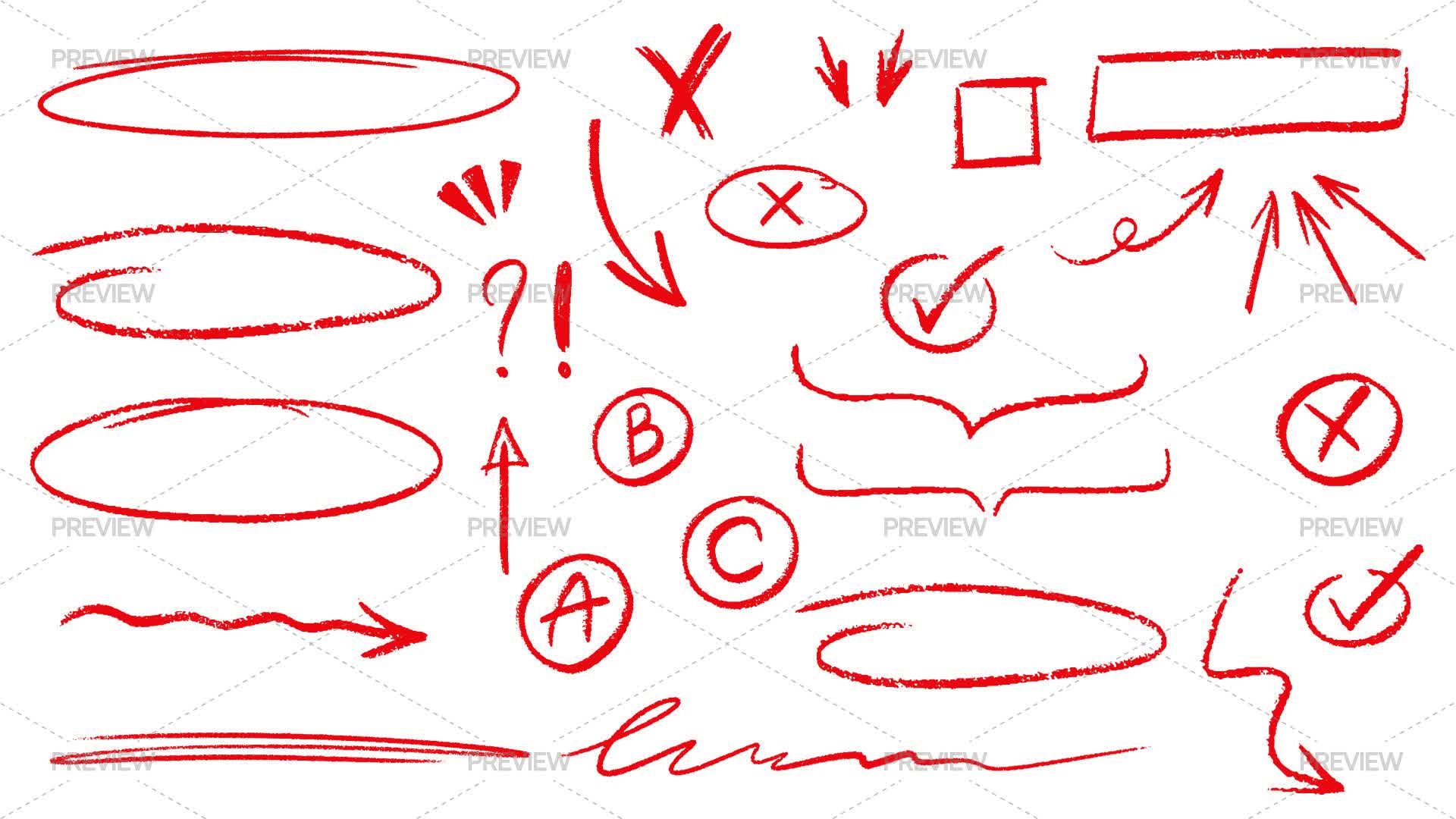Hand Drawn Elements by PawLoveArt - Graphics | Motion Array