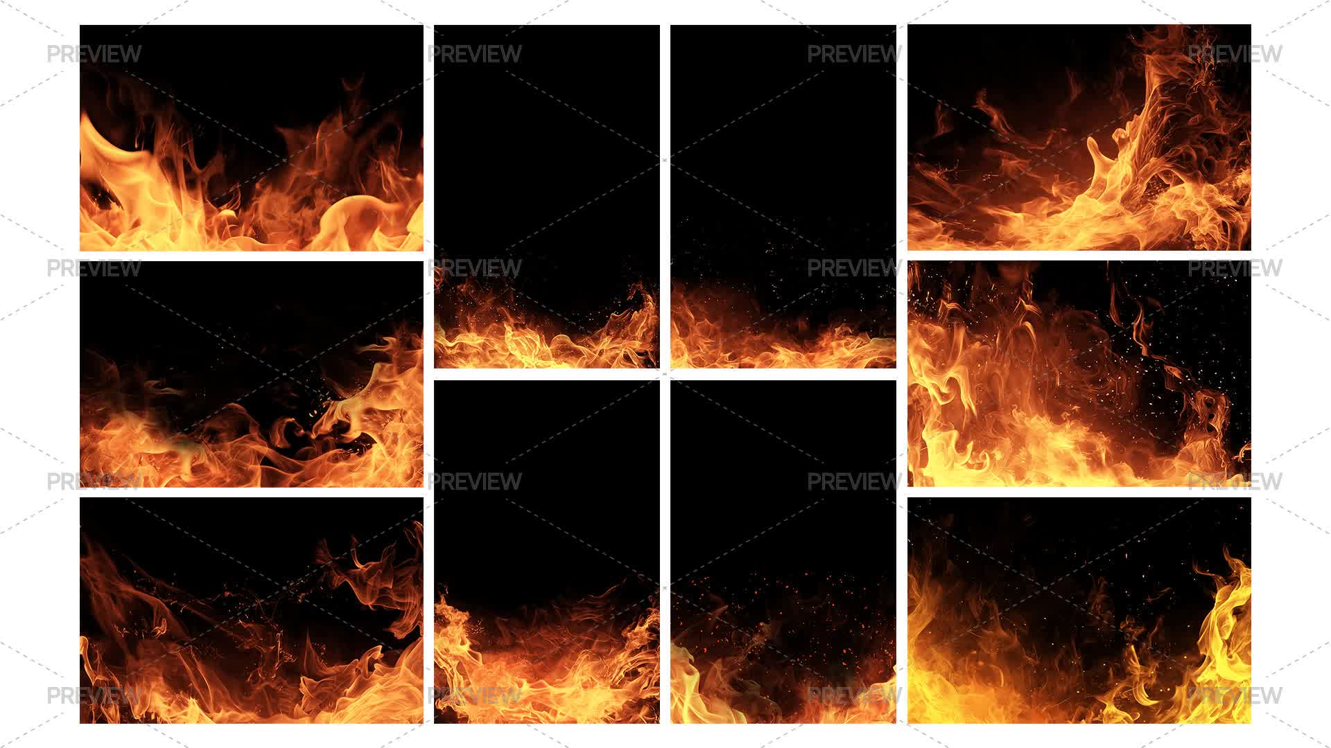 Flame Array Flame Sparks - Graphics | Motion Array