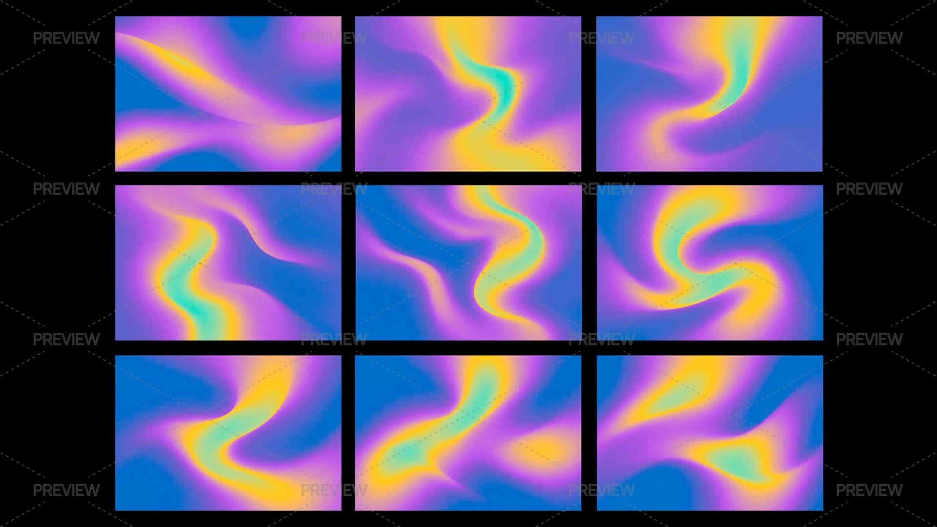 Flow Gradient Backgrounds by IconsX - Graphics | Motion Array