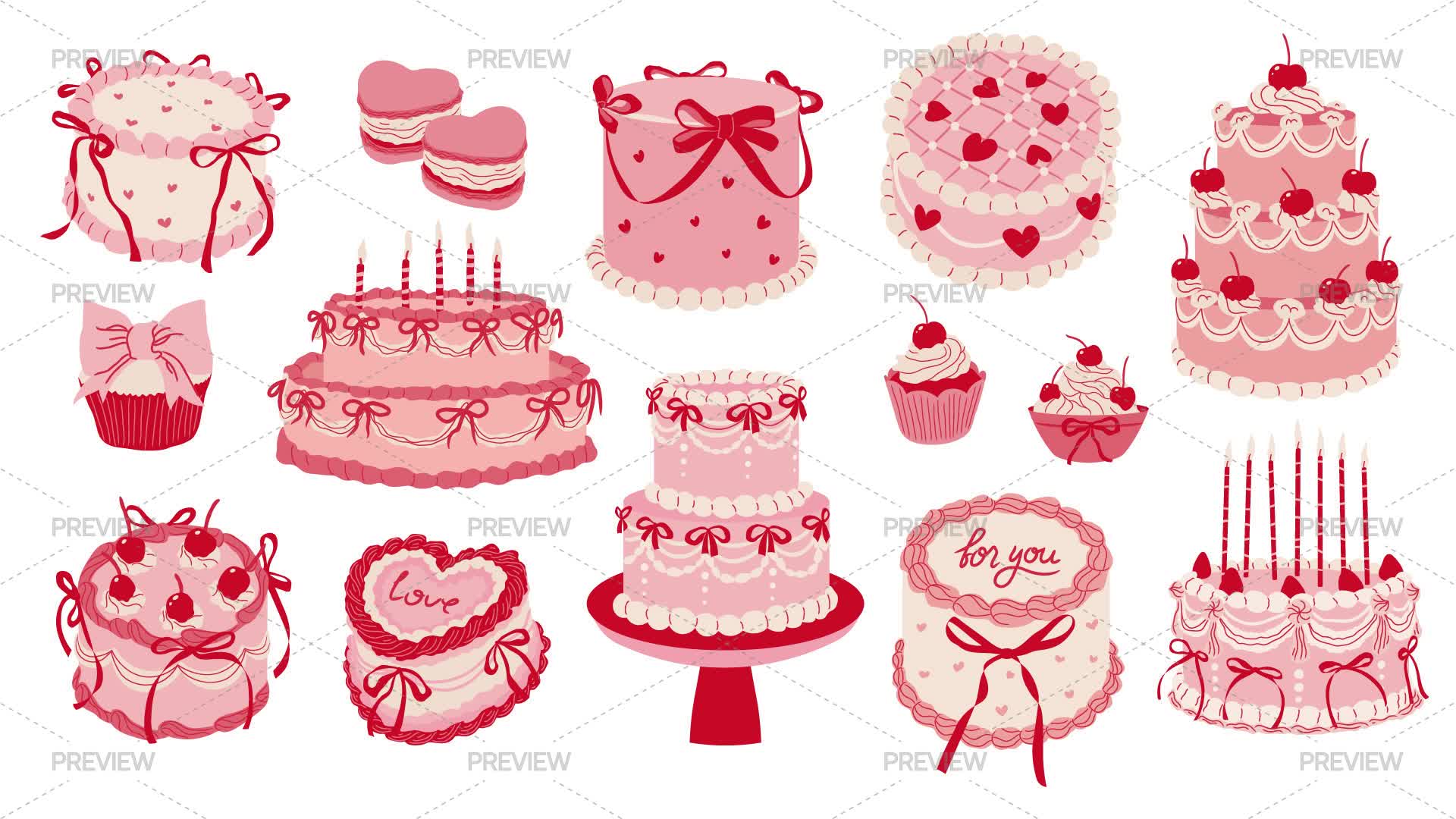Pink Cake Deviantart Pink Cakes by so.ni.ka - Graphics | Motion Array