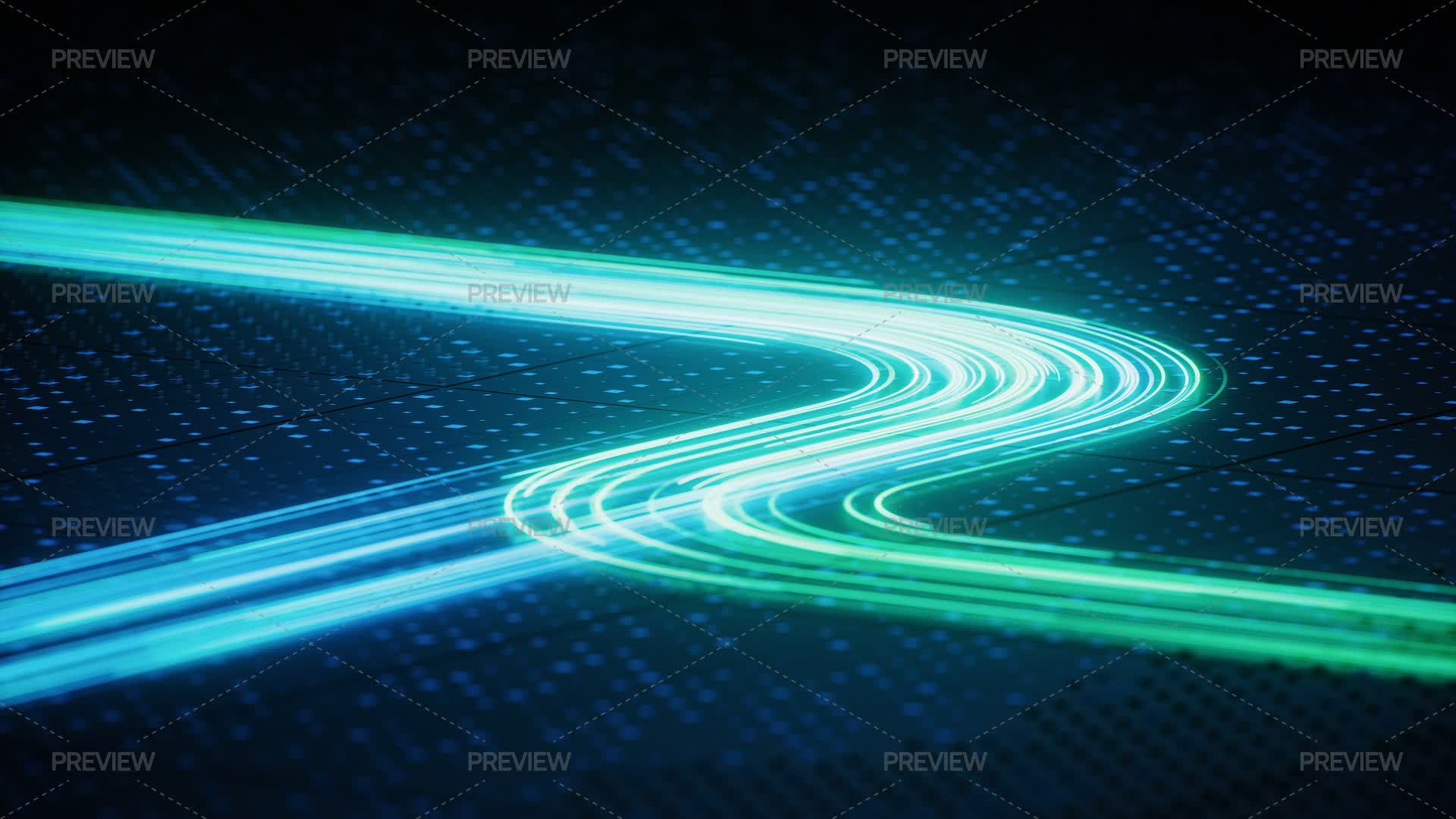 Flowing Neon Lines Background - Graphics | Motion Array