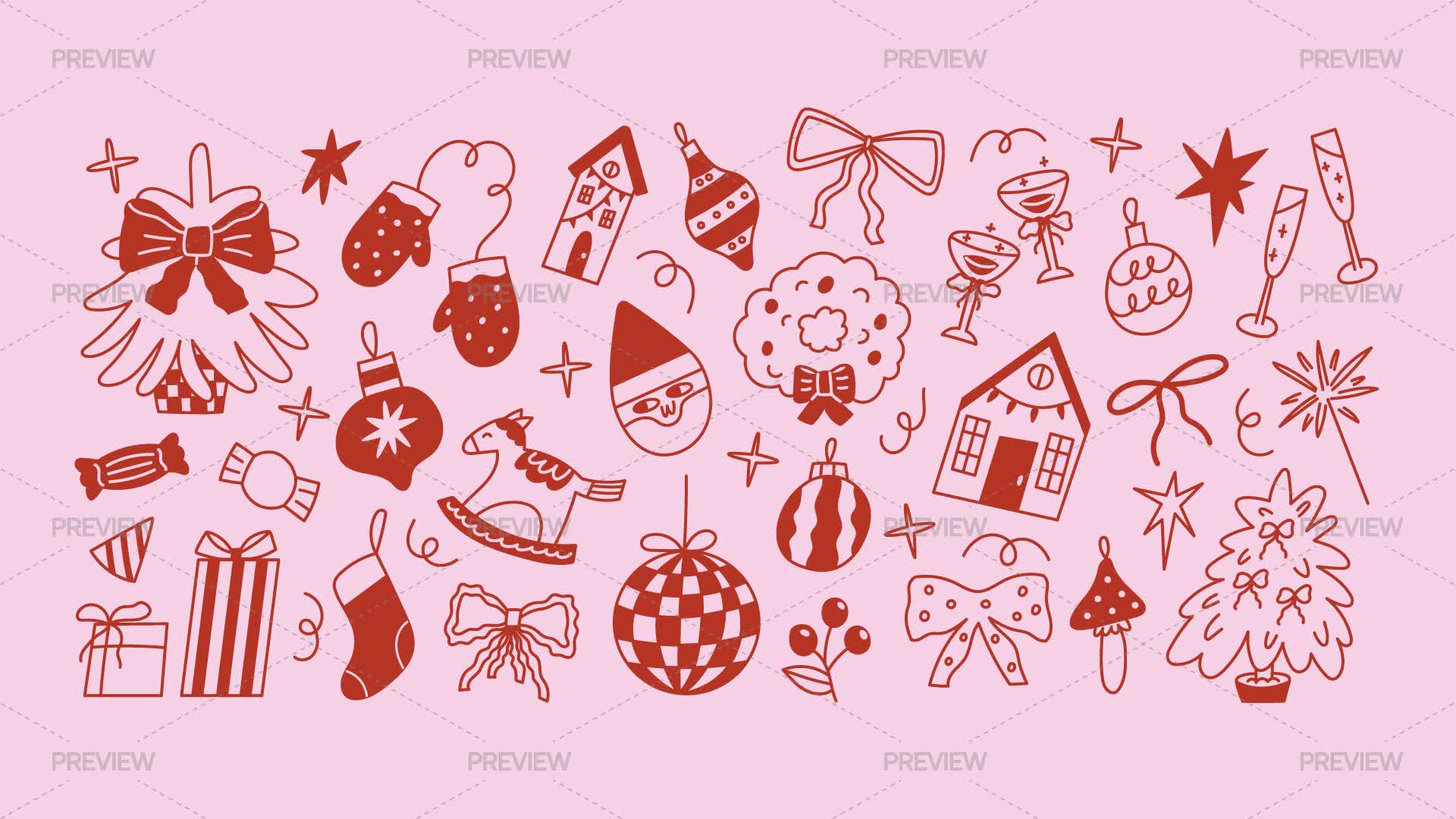 Christmas Holiday Elements - Graphics | Motion Array