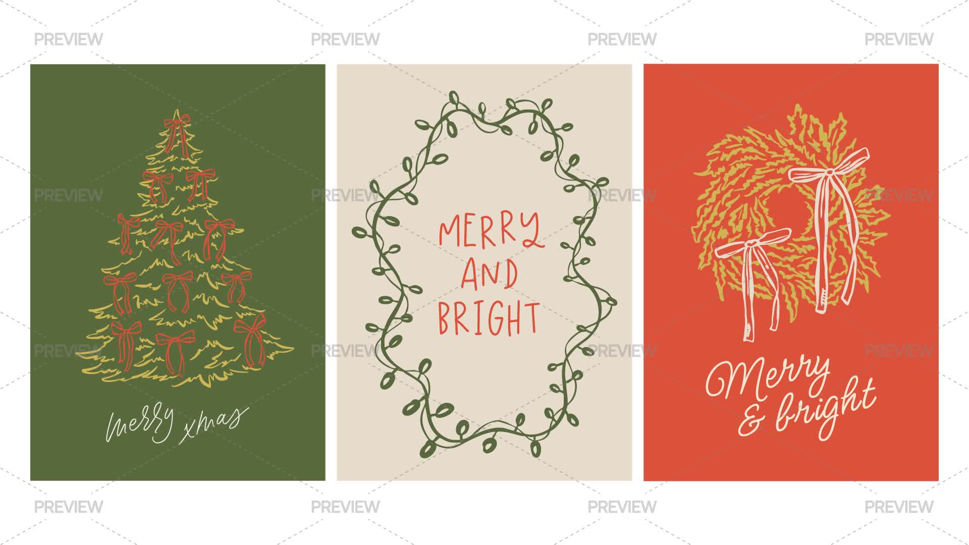 Christmas Holiday Posters - Graphics | Motion Array