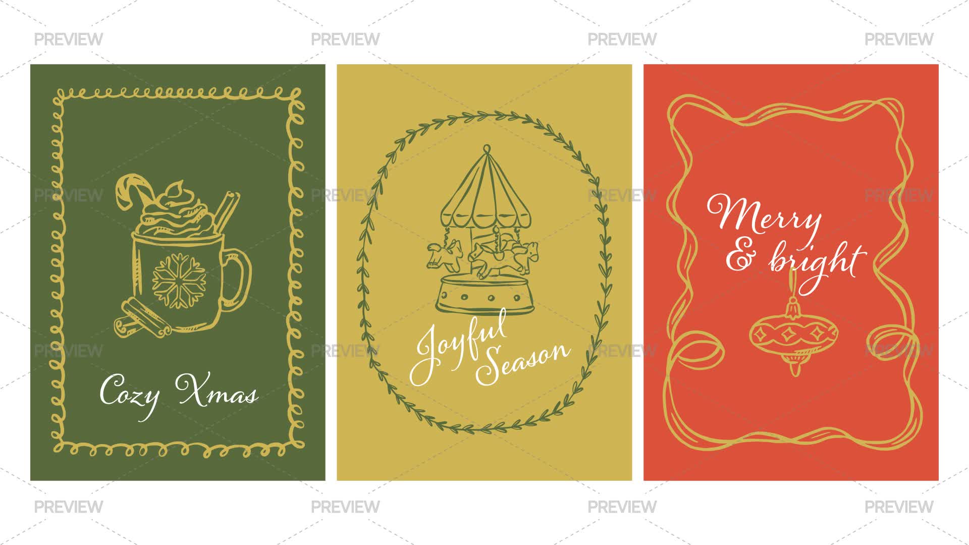 Christmas Holiday Posters - Graphics | Motion Array
