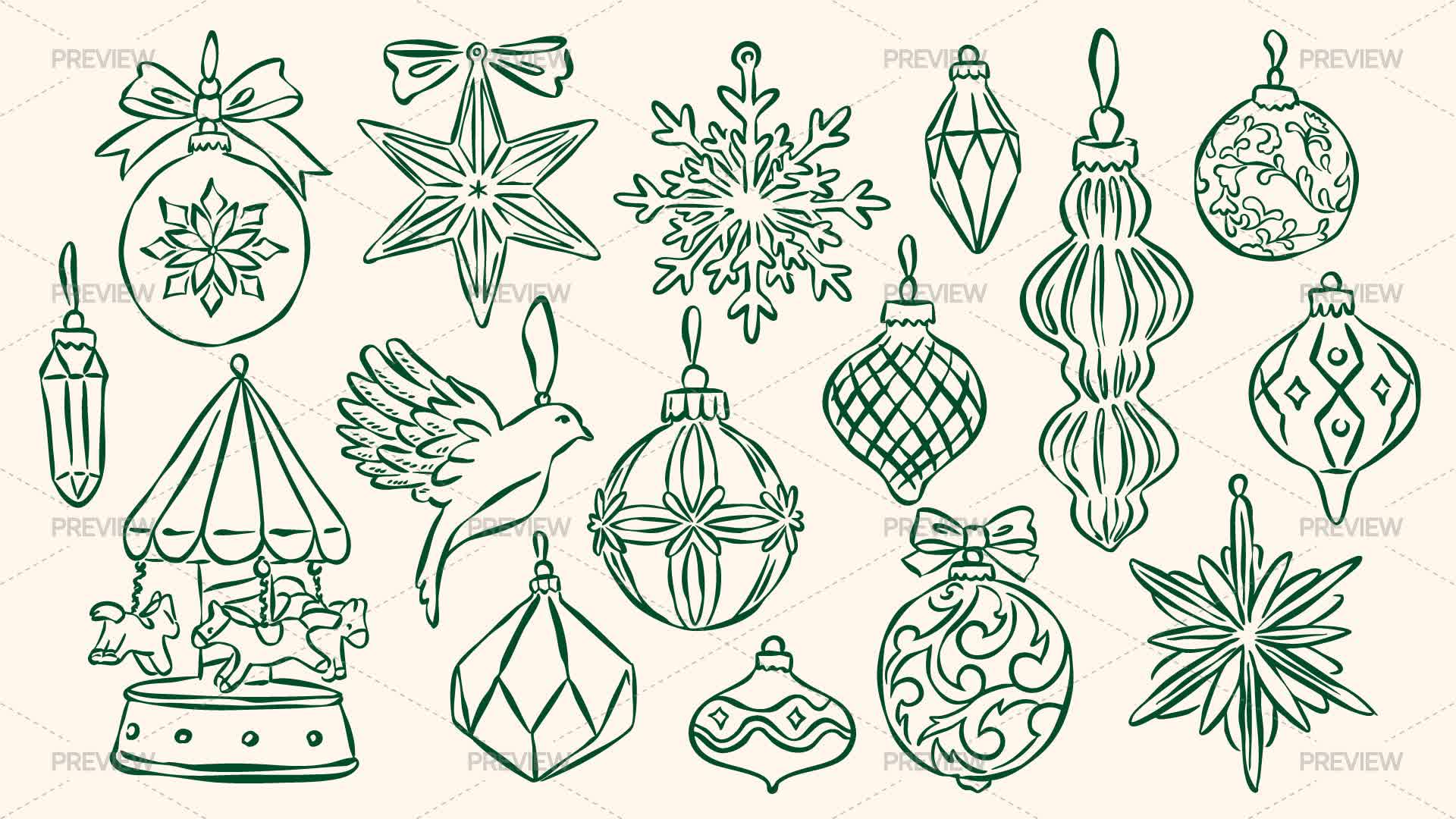 Christmas Holiday Elements - Graphics | Motion Array