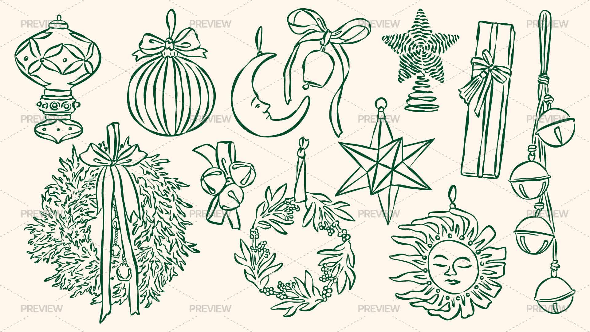 Christmas Holiday Elements - Graphics | Motion Array