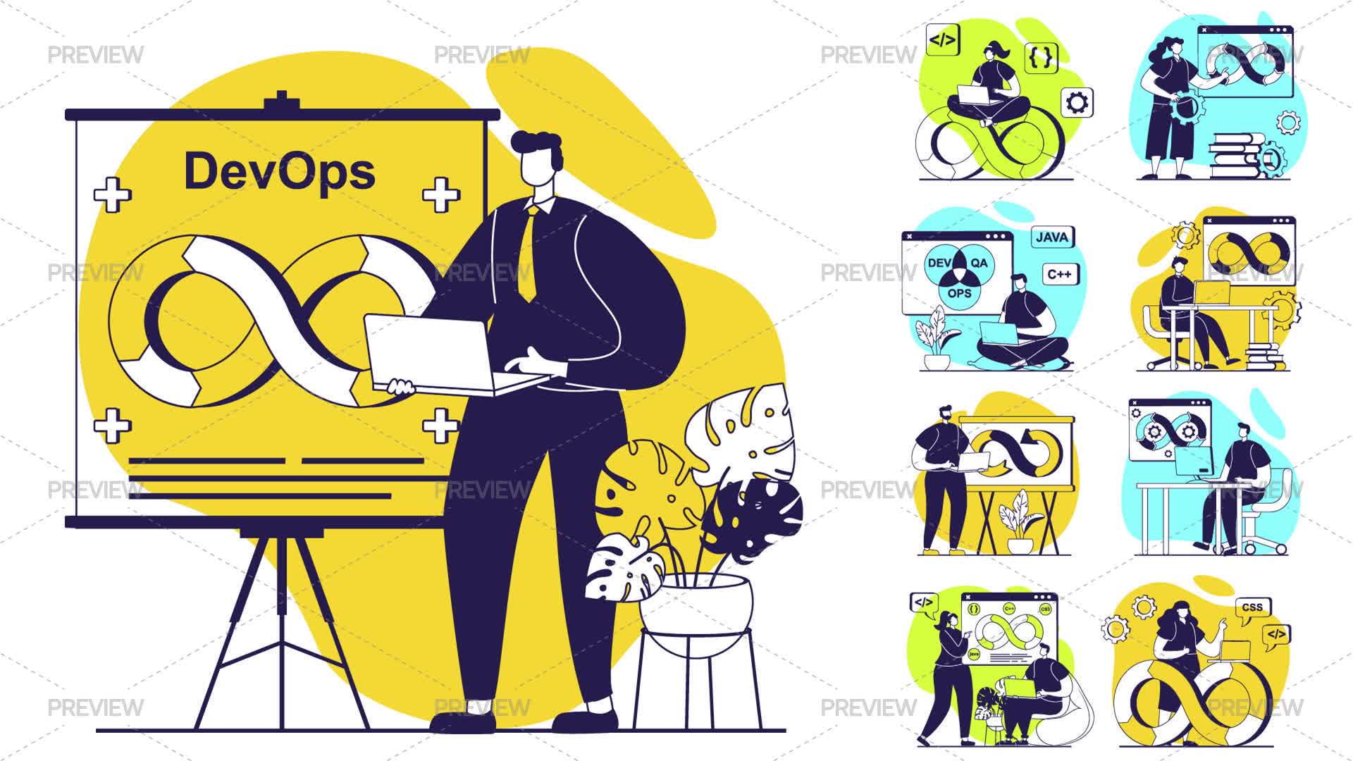 Software Development Illustrations - Graphics | Motion Array