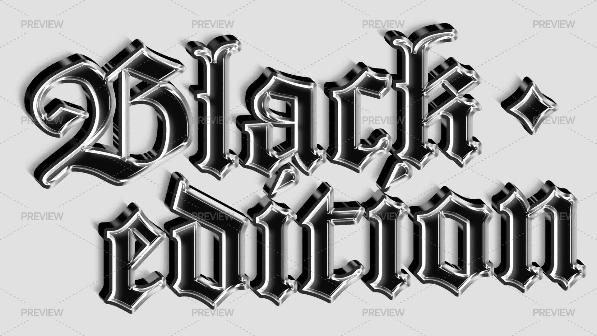 Gothic Text/graphics Gothic Chrome Text Effect by Graphisphere - Graphics | Motion Array