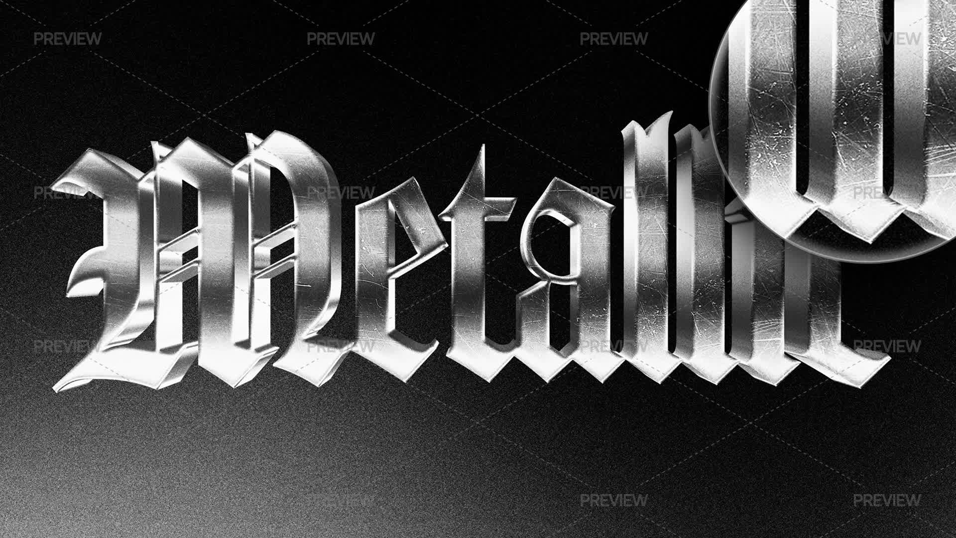 Metal Silver Text Silver Metal Text Effect by Franciacorta Design - Graphics | Motion Array