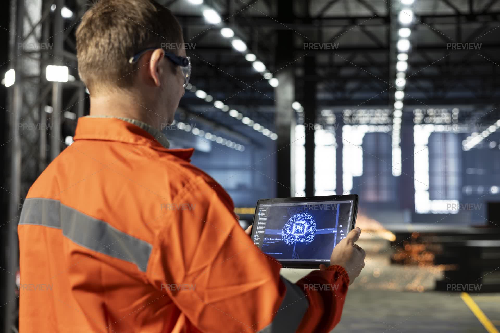 Machine Quided Controls Technician Controls Automation Machinery Guided By Ai And Machine ...