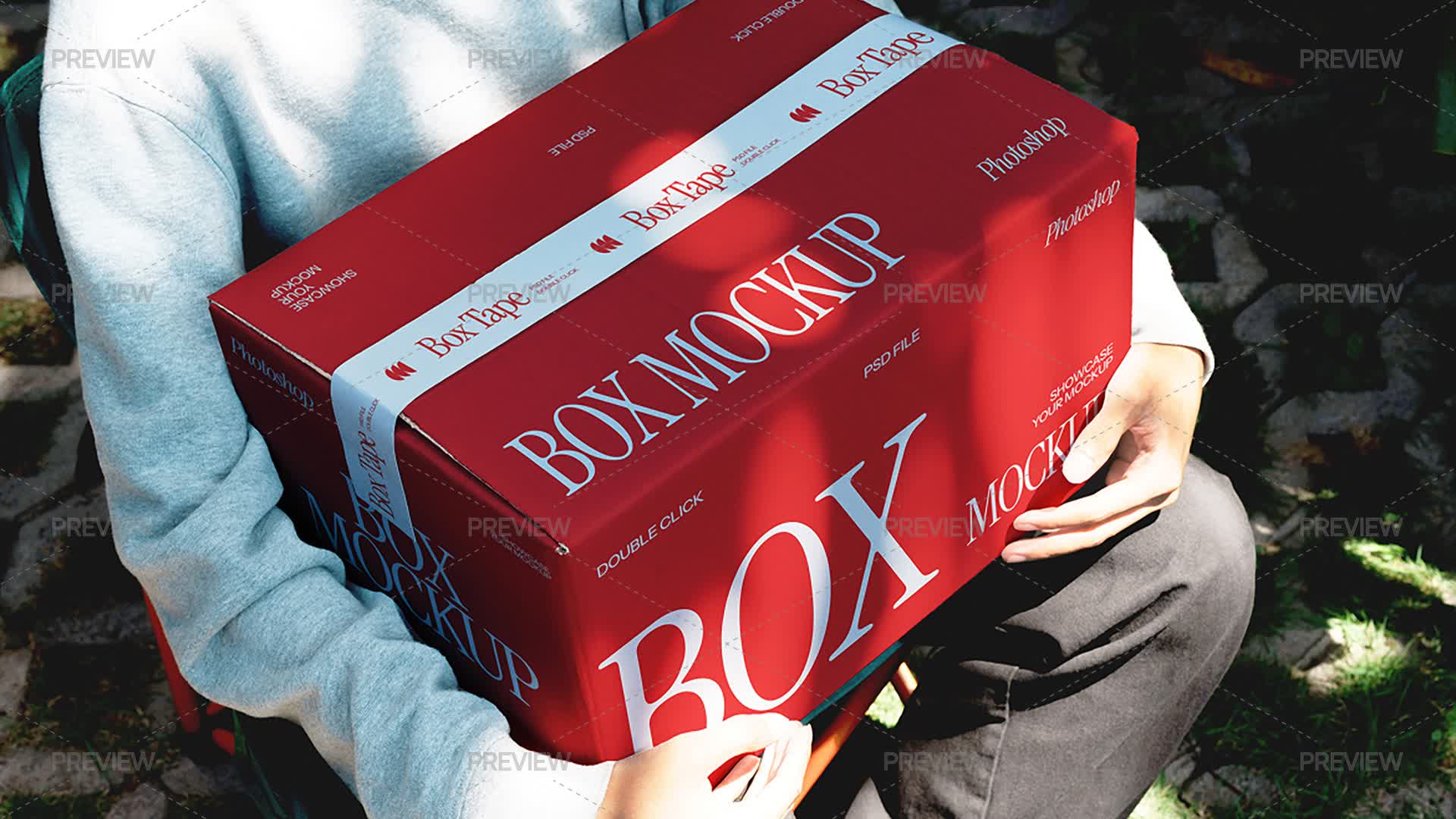 Cardboard Box Mockup - Graphics | Motion Array