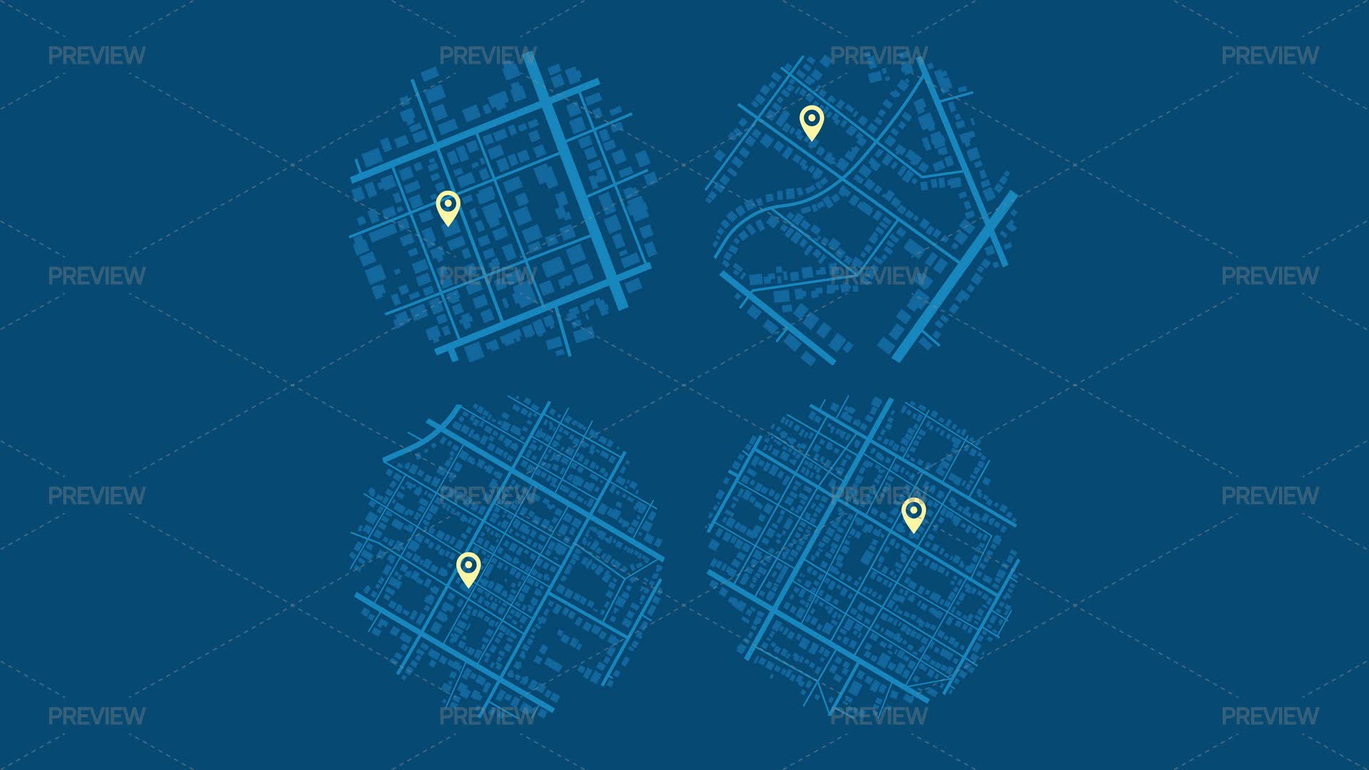 GPS Circular Navigation Maps by Aqi49 - Graphics | Motion Array
