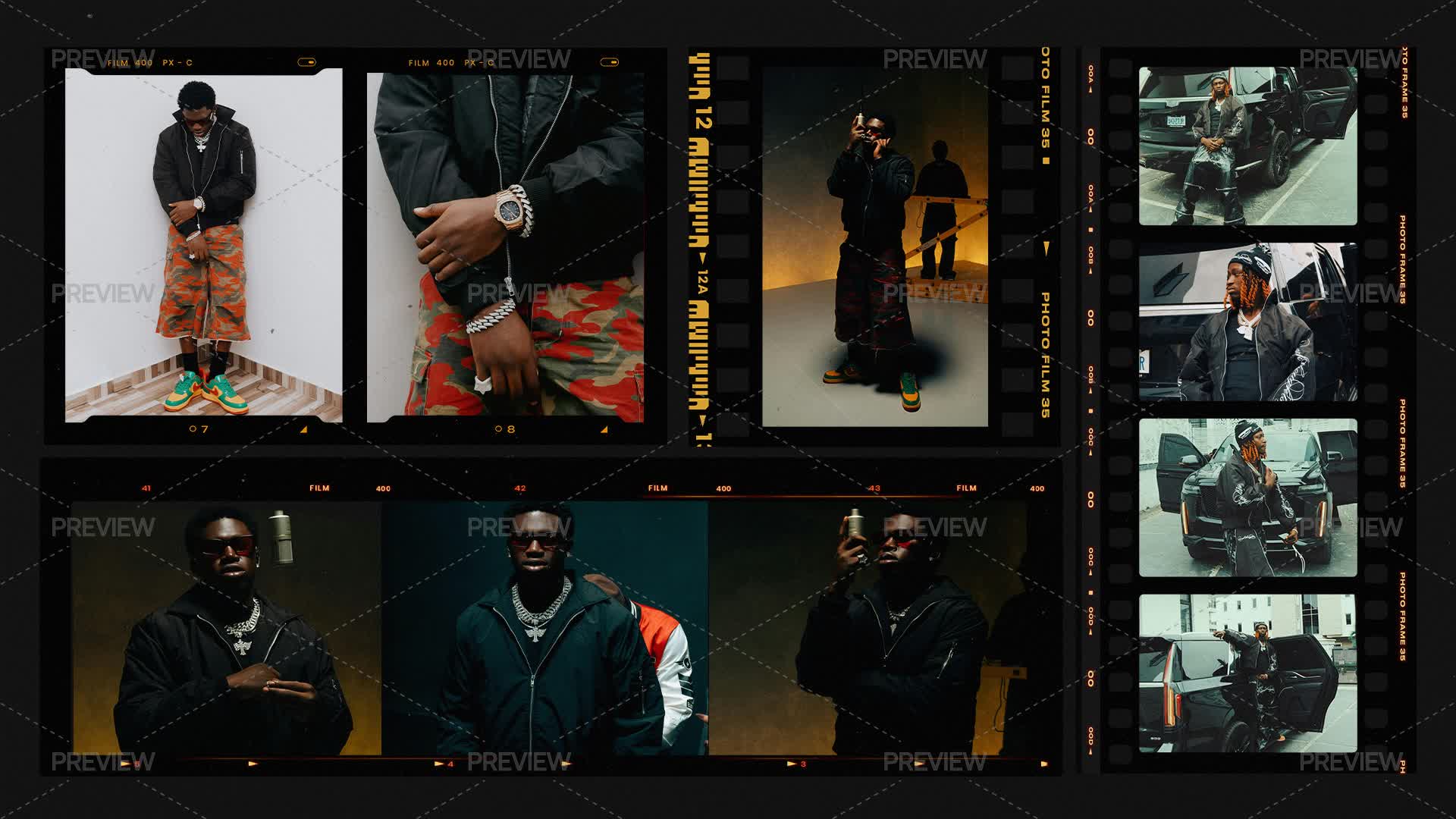 Framelayout Movie Film Frame Overlays by Pixflow.net - Graphics | Motion Array