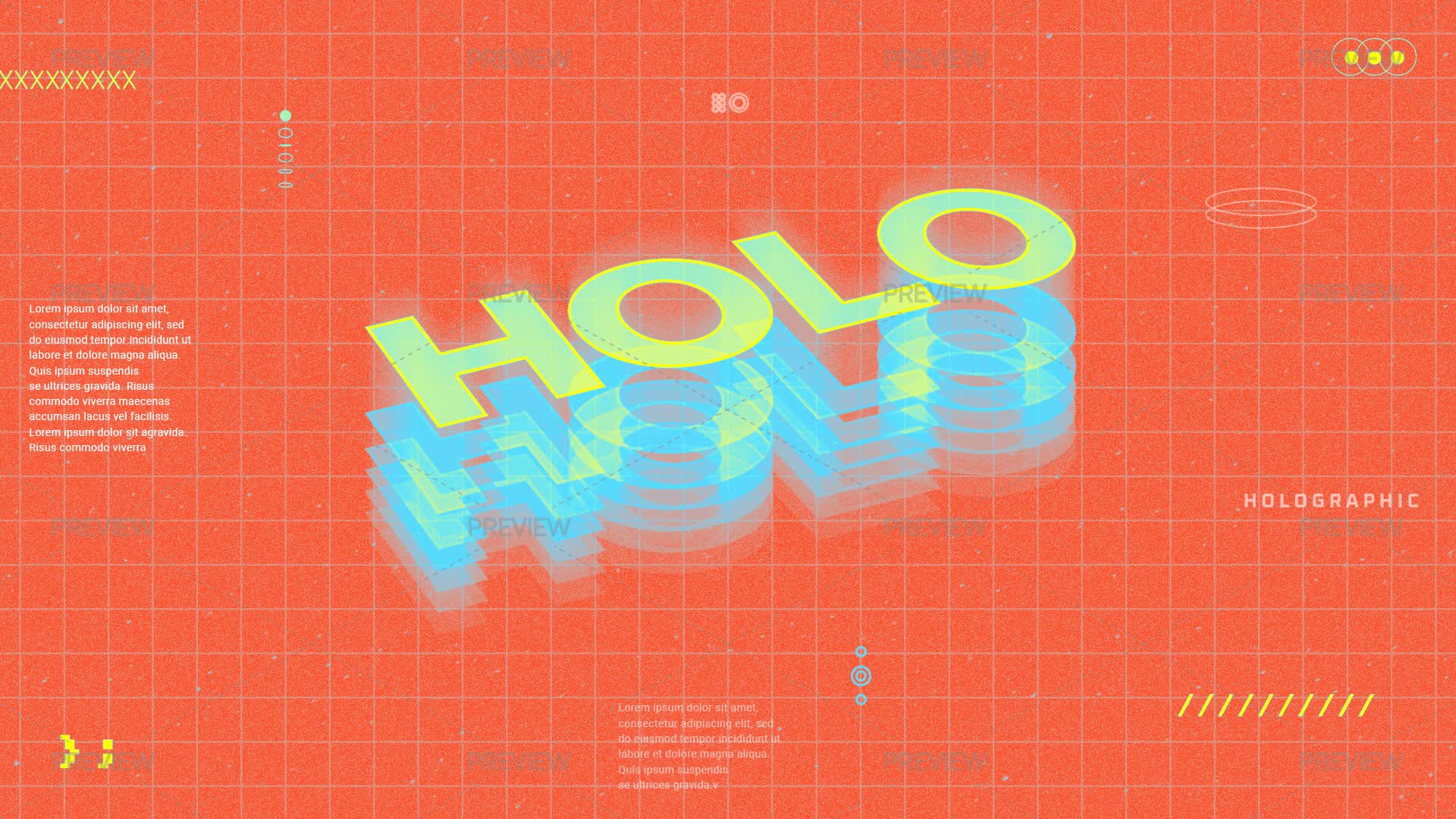 Fading Tags Graphics Hologram Fade Text Effect by Studio Dusk - Graphics | Motion Array