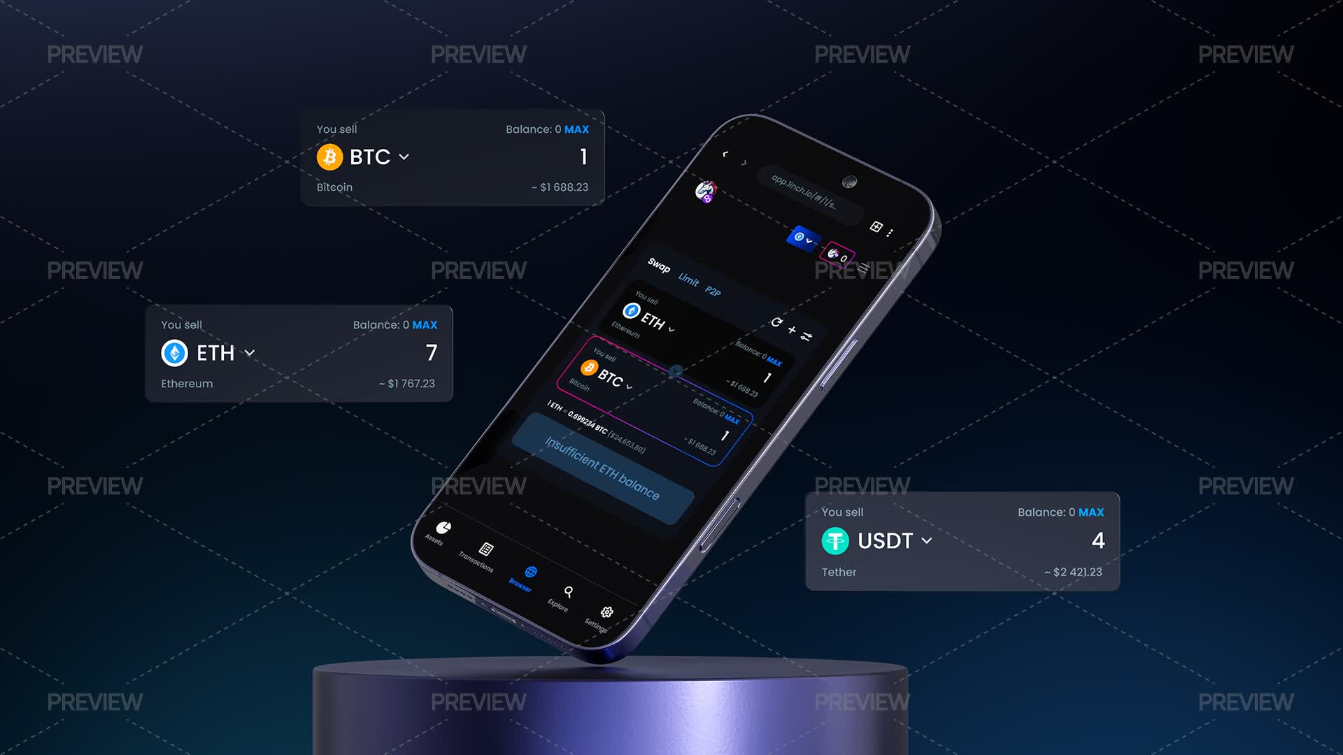 Phone Widgets Mockup by BeCreative - Graphics | Motion Array