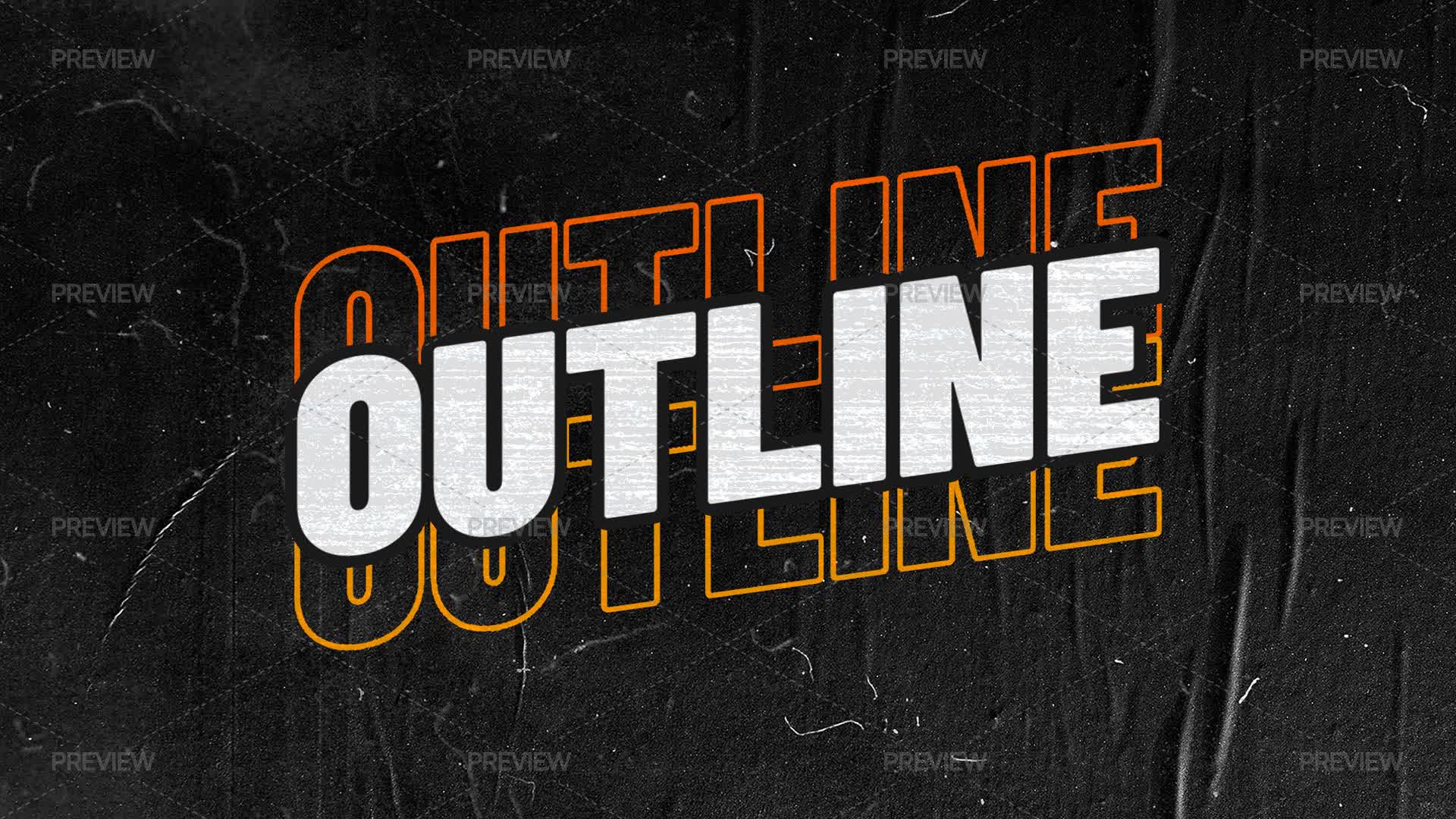 Text Outlay Outline Text Effect by storegraphic - Graphics | Motion Array