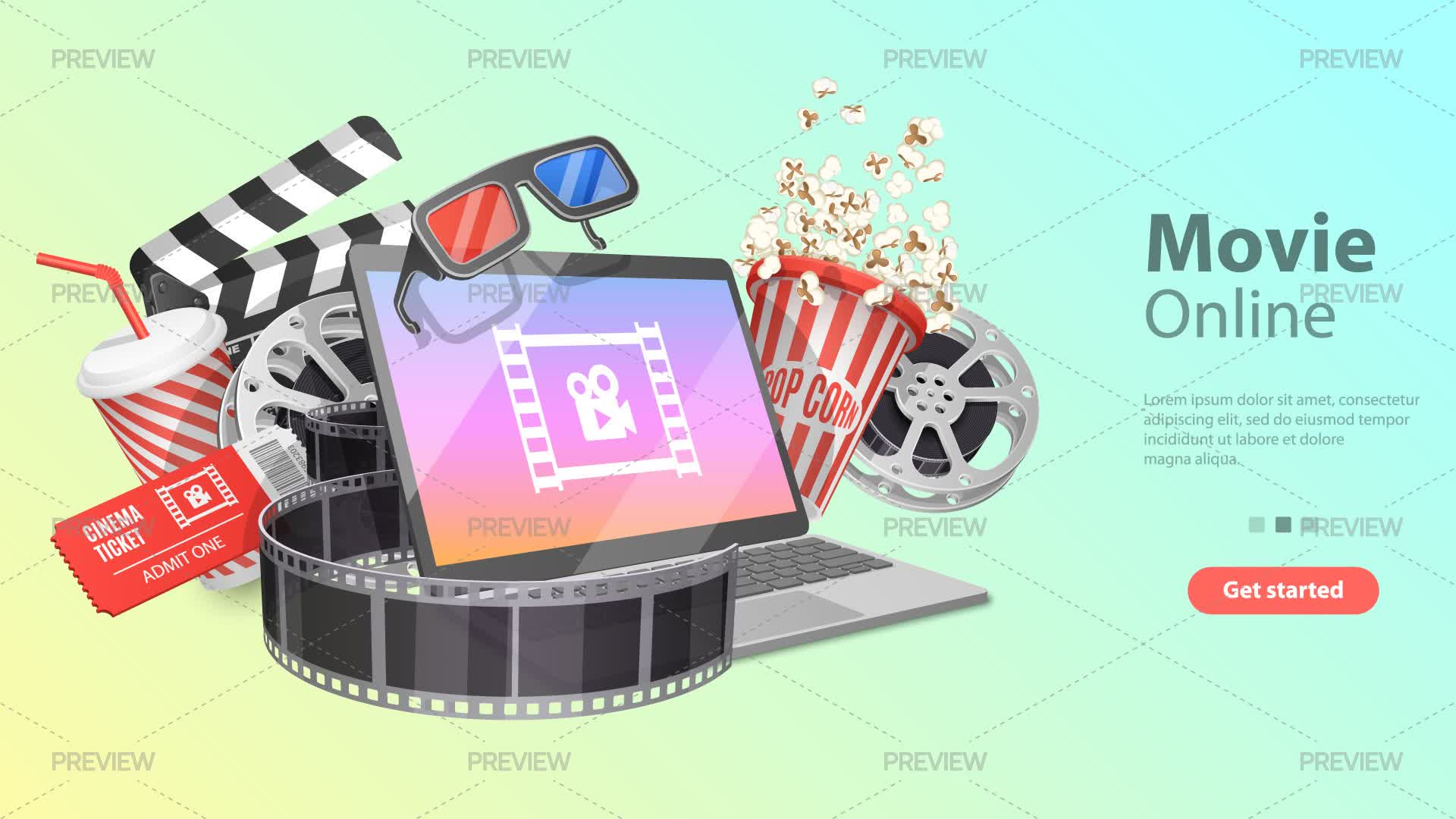 Array Movie Graphics Illustrations | Motion Array