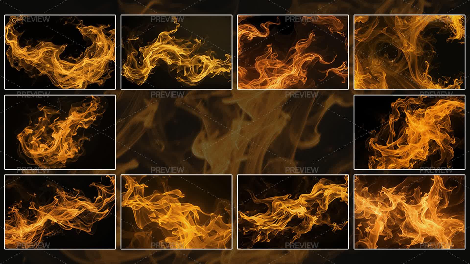 Flame Array Flame Overlays by partikusi design - Graphics | Motion Array