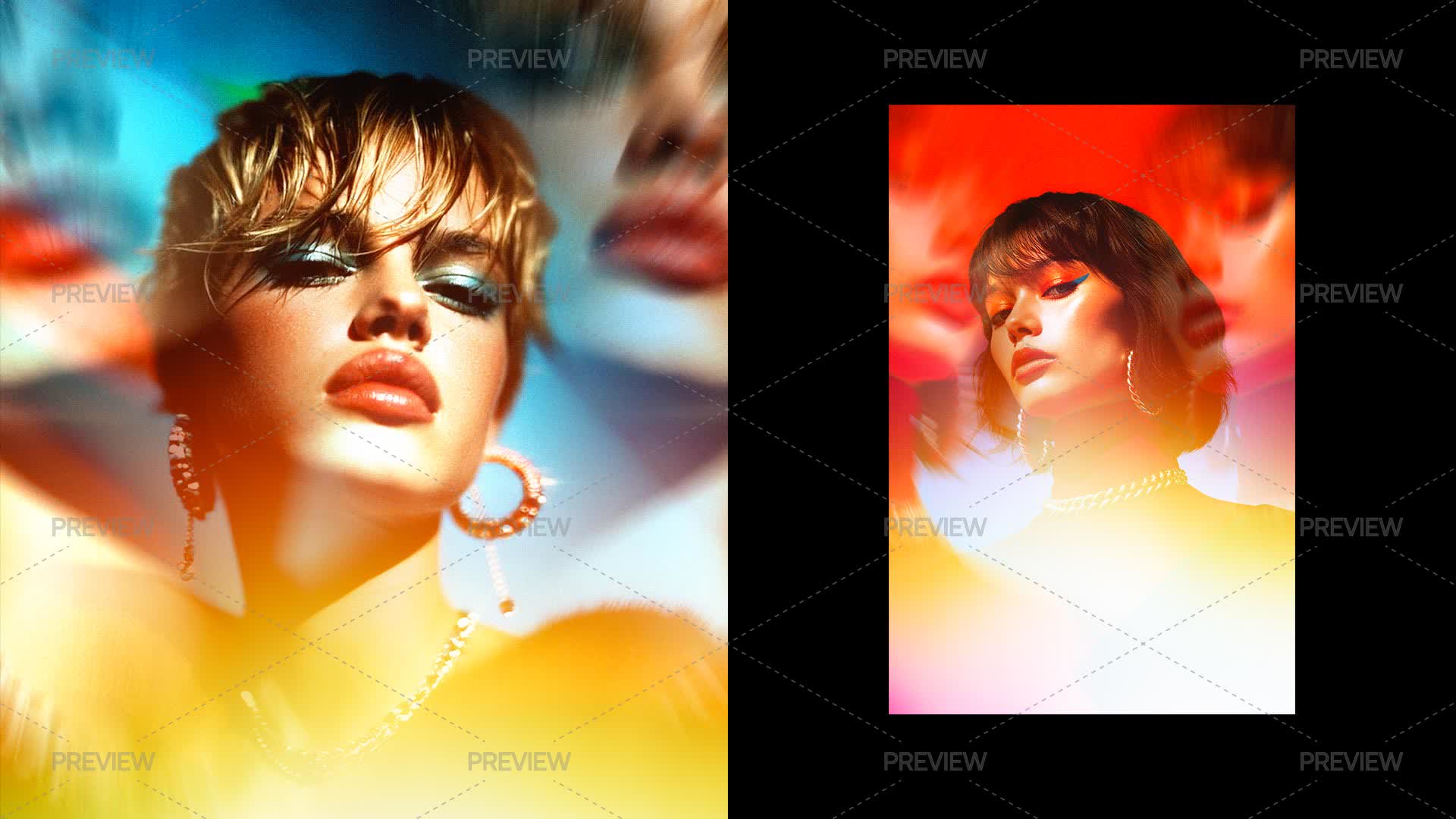 Photo Divided Effect Light Split Photo Effect by Franciacorta Design - Graphics | Motion Array