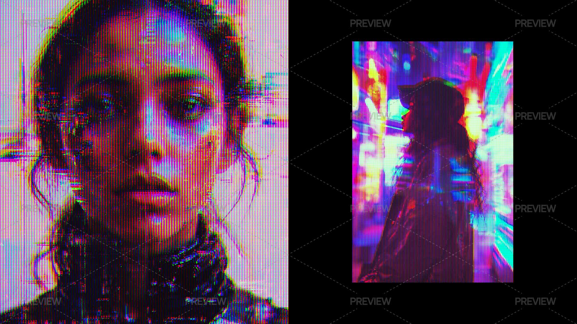 Cyber CRT Photo Effect by Franciacorta Design - Graphics | Motion Array