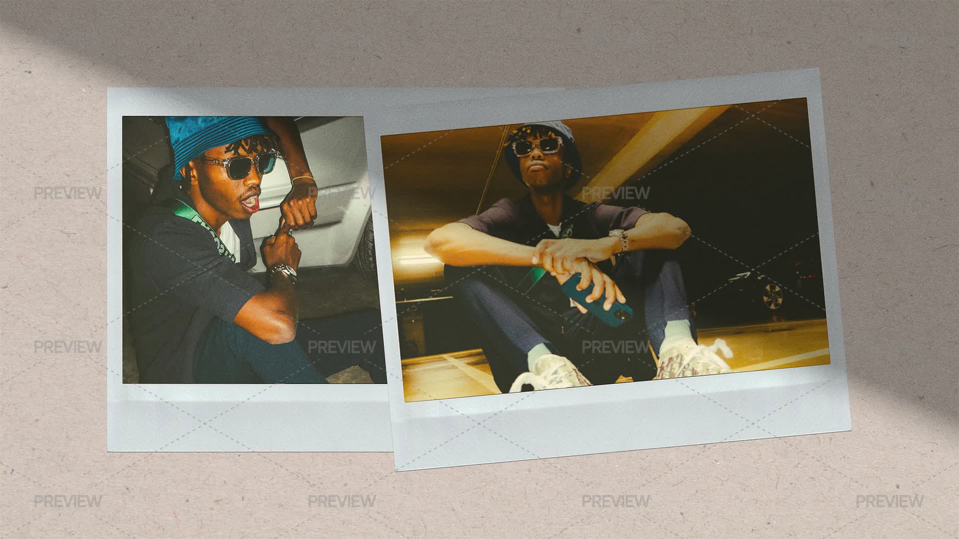 Instant Photo Frames Mockup by zvolskiy - Graphics | Motion Array