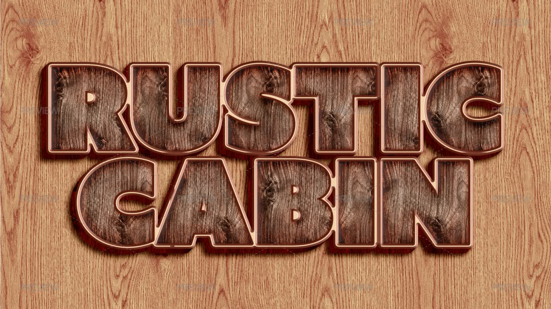 Rustic Style Text Rustic Wood Text Effect by Graphisphere - Graphics | Motion Array