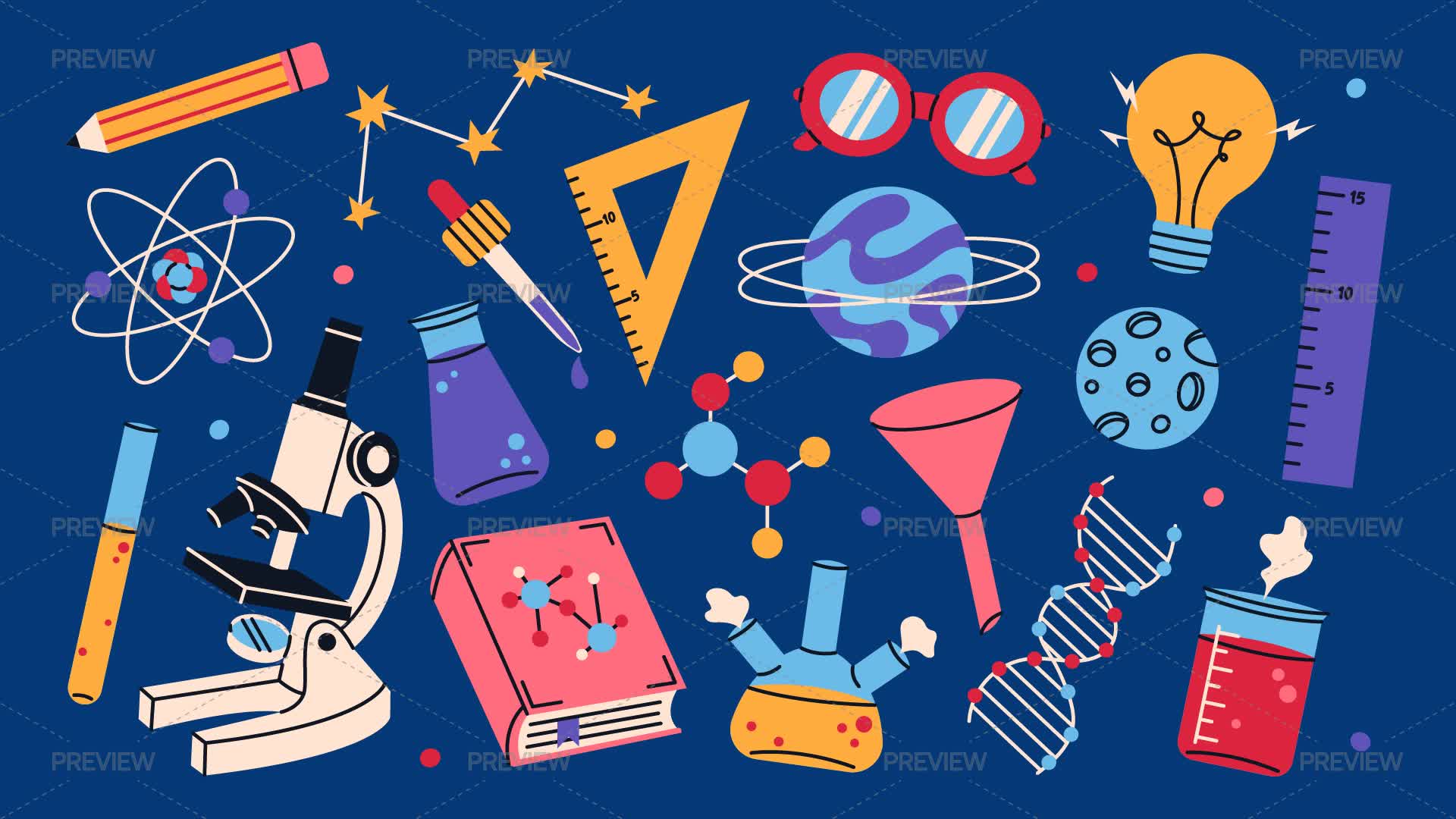 Science Elements by v.iraa - Graphics | Motion Array