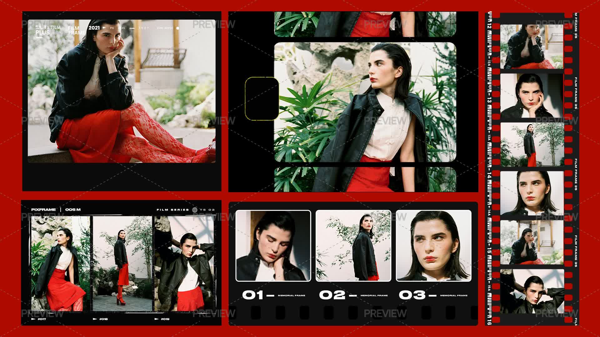 Framelayout Movie Film Frame Overlays by Pixflow.net - Graphics | Motion Array